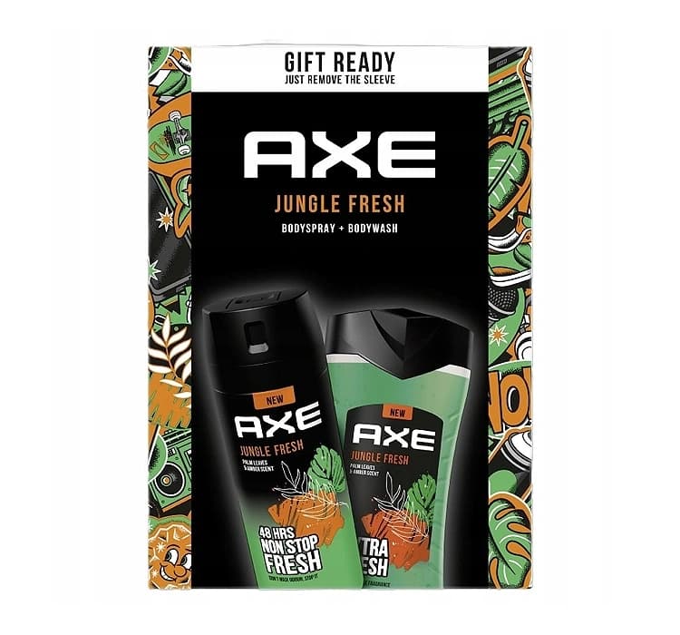 Jungle Fresh zestaw prezentowy dla mężczyzn żel pod prysznic + dezodorant w aerozolu