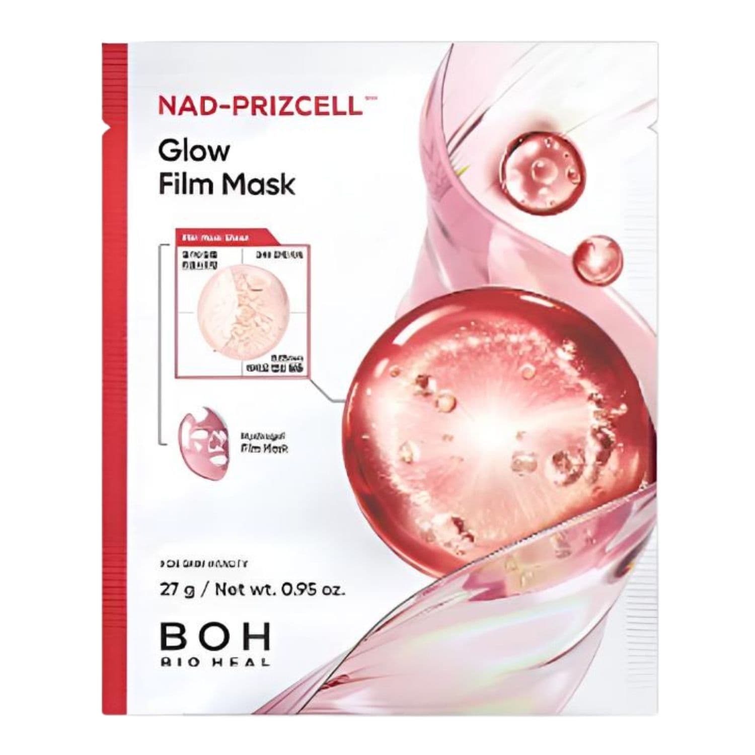 NAD Prizcell Glow Film Mask hydrożelowa maseczka do twarzy w płachcie z liposomami