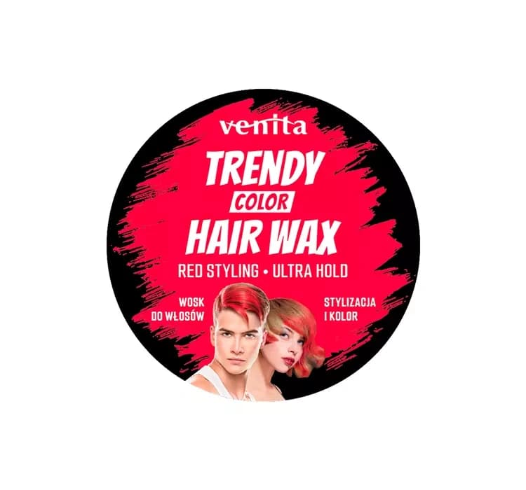 TRENDY COLOR HAIR WAX WOSK KOLORYZUJĄCO - STYLIZUJĄCY DO WŁOSÓW RED