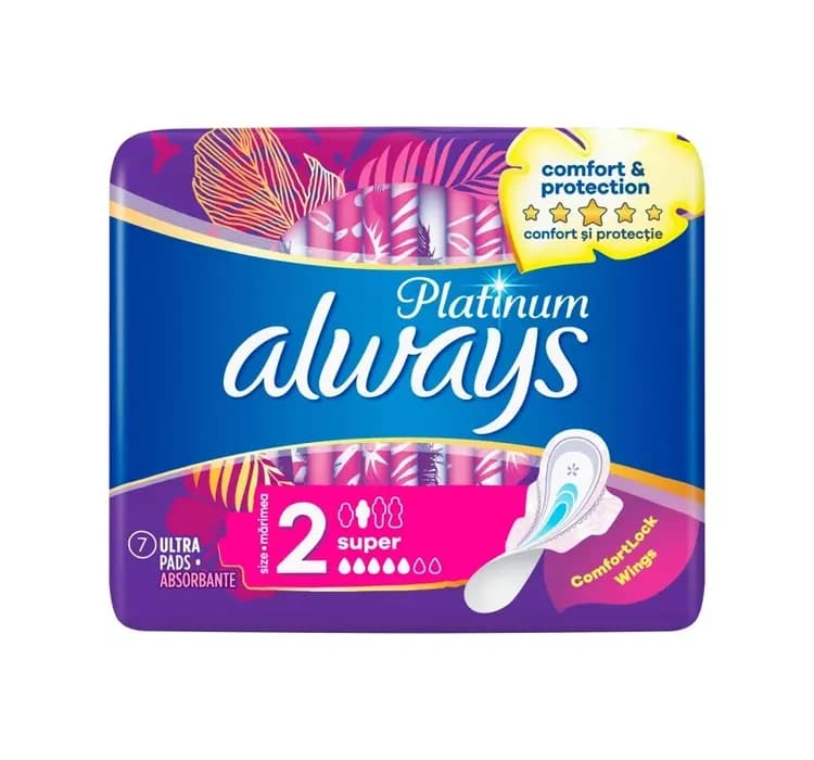 Platinum podpaski higieniczne ze skrzydełkami 2 Super