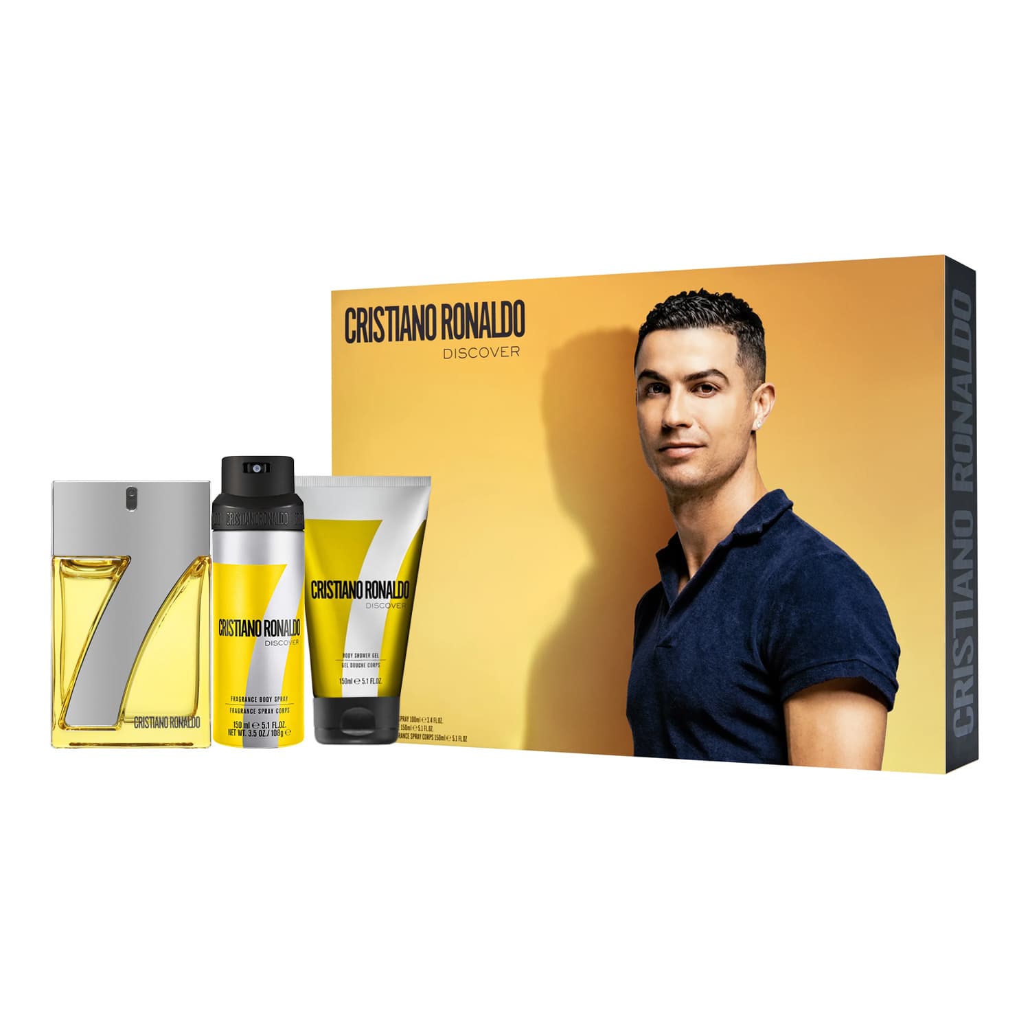 CR7 Discover woda toaletowa spray + dezodorant spray + żel pod prysznic