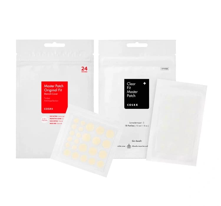zestaw gojące plastry na wypryski Acne Pimple + maskujące plastry Clear Fit