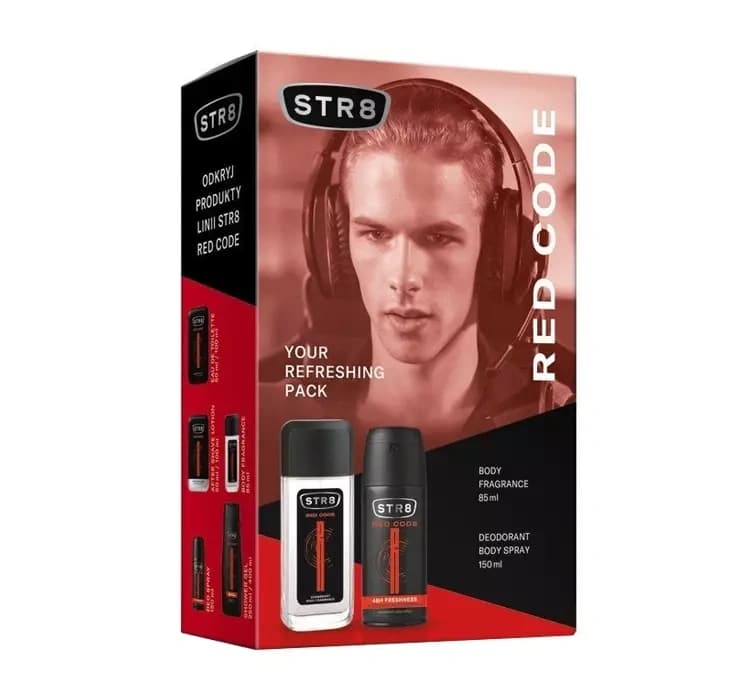 Red Code zapachowy spray z atomizerem + dezodorant spray