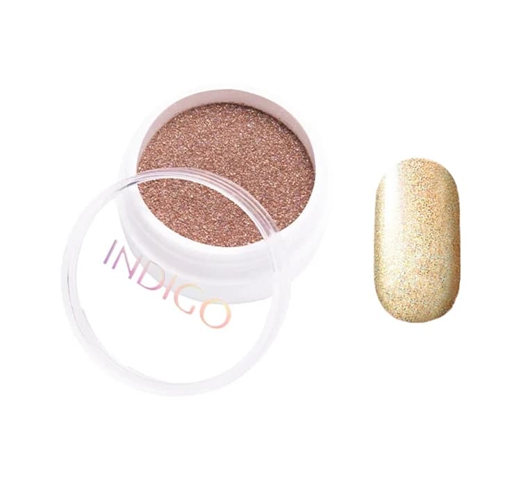 Efekt Holo pyłek na paznokcie Grapefruit Gold