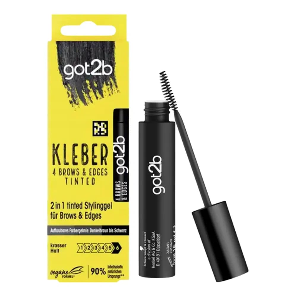 Glued 4 Brows & Edges żel do stylizacji brwi Tinted Black