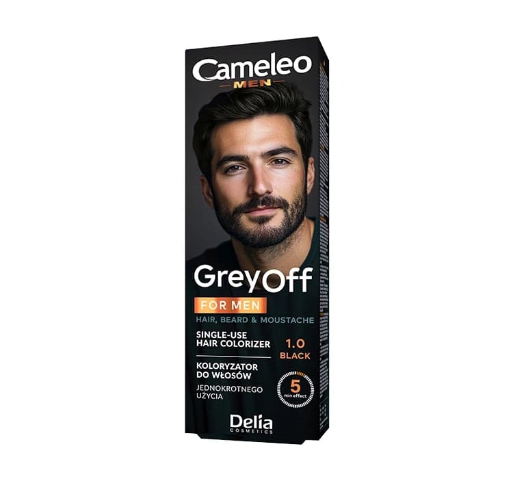 Cameleo Men Grey Off farba do włosów i brody 1.0 Black