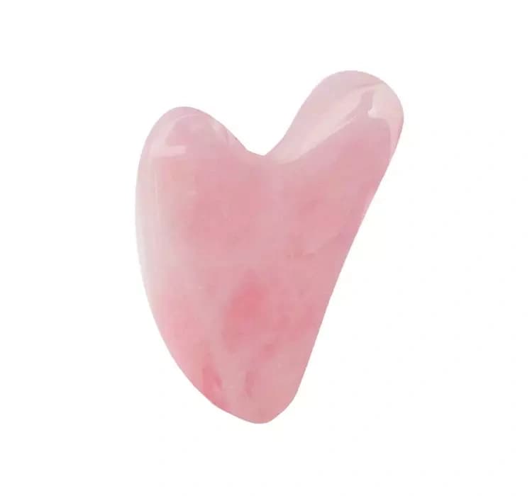 Gua Sha płytka do masażu twarzy Różowy Kwarc