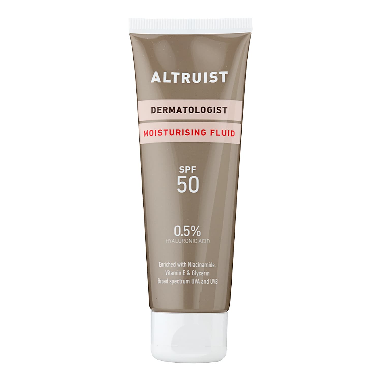 Dermatologist Moisturising Fluid nawilżający krem do twarzy z kwasem hiluronowym SPF 50