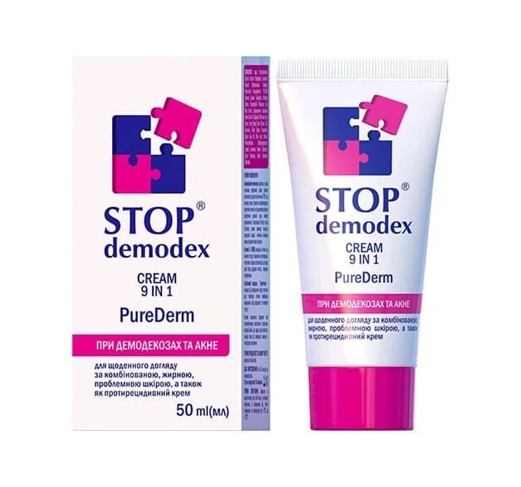 Stop Demodex PureDerm krem do twarzy 9w1