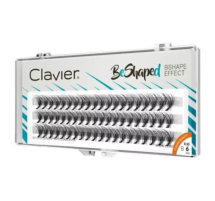 Beshaped kępki sztucznych rzęs 6 mm skręt B
