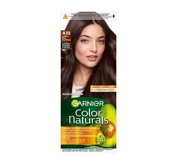Color Naturals Creme trwała koloryzacja 4.12 Lodowy Brąz
