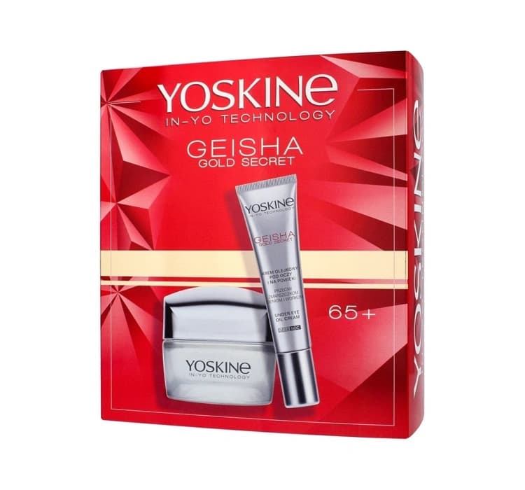 Geisha Gold Secret 65+ zestaw do pielęgnacji twarzy krem do twarzy + krem pod oczy
