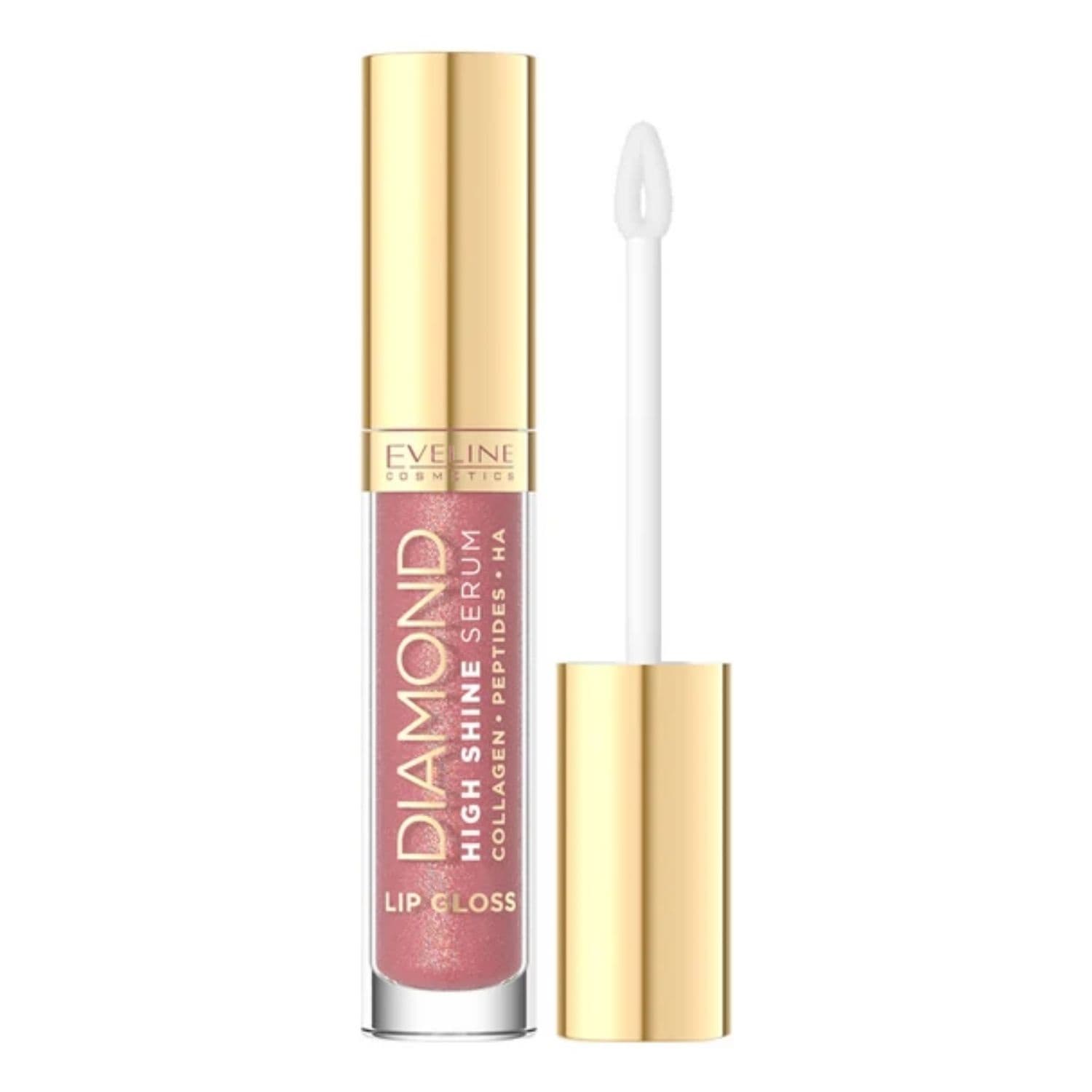 Diamond High Shine Serum kolagenowy błyszczyk-serum do ust z peptydami 29 Toffee