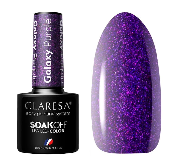hybrydowy lakier do paznokci Galaxy Purple