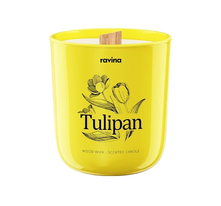 sojowa świeca zapachowa Tulipan