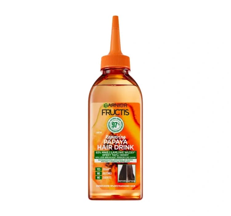 Fructis Hair Drink Papaya błyskawiczna odżywka do włosów w płynie