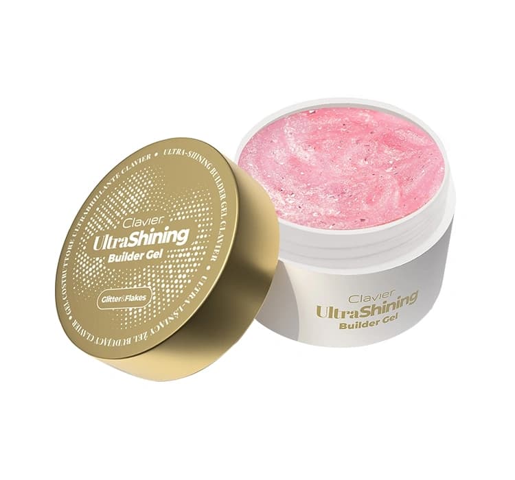 UltraShining Builder Gel Glitter & Flakes ultra-lśniący żel budujący do paznokci 01 Say My Name