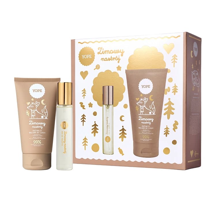 Zimowy nastrój zestaw prezentowy woda toaletowa spray + balsam do ciała