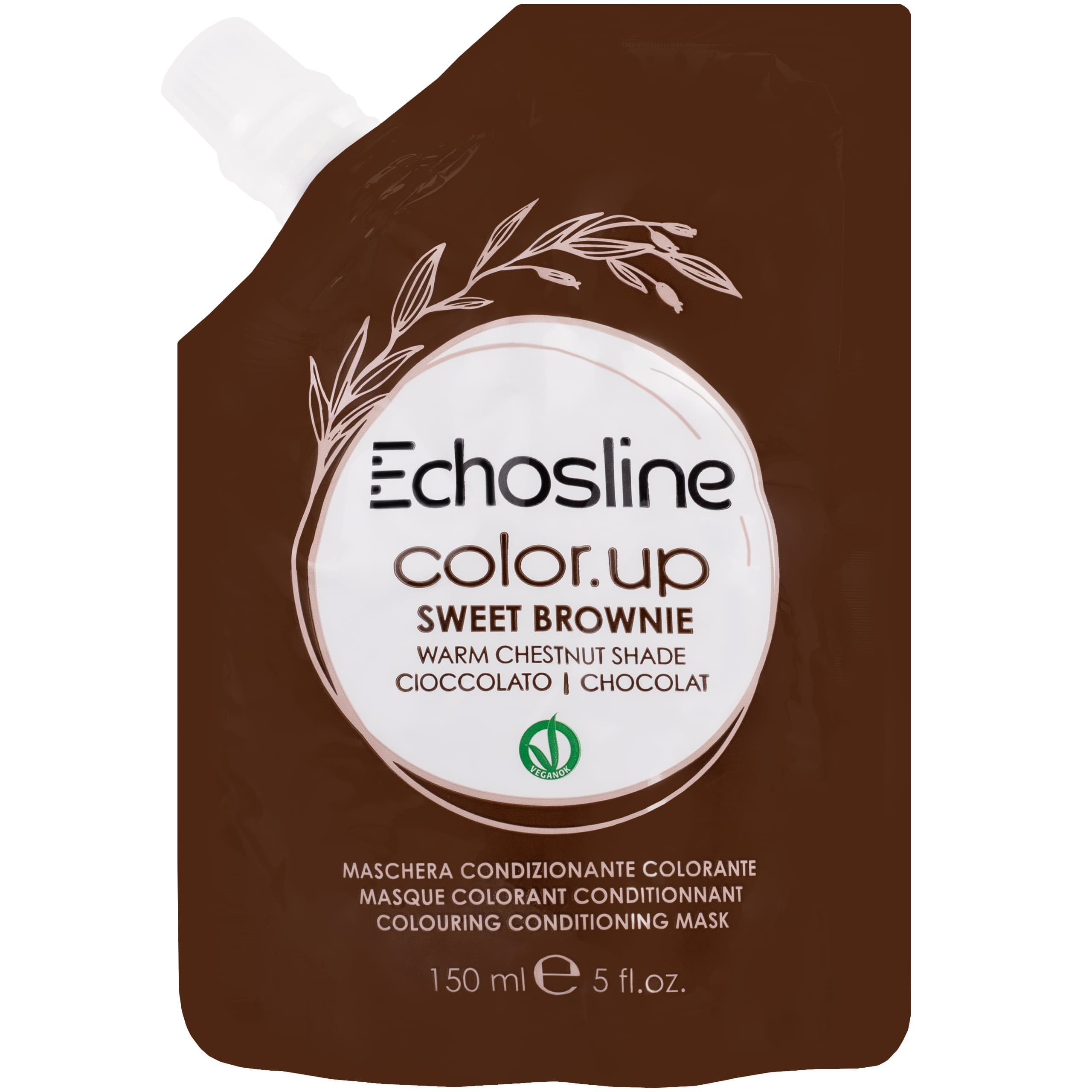 Color Up Colouring Conditioning Mask - maska koloryzująca do włosów, Sweet Brownie