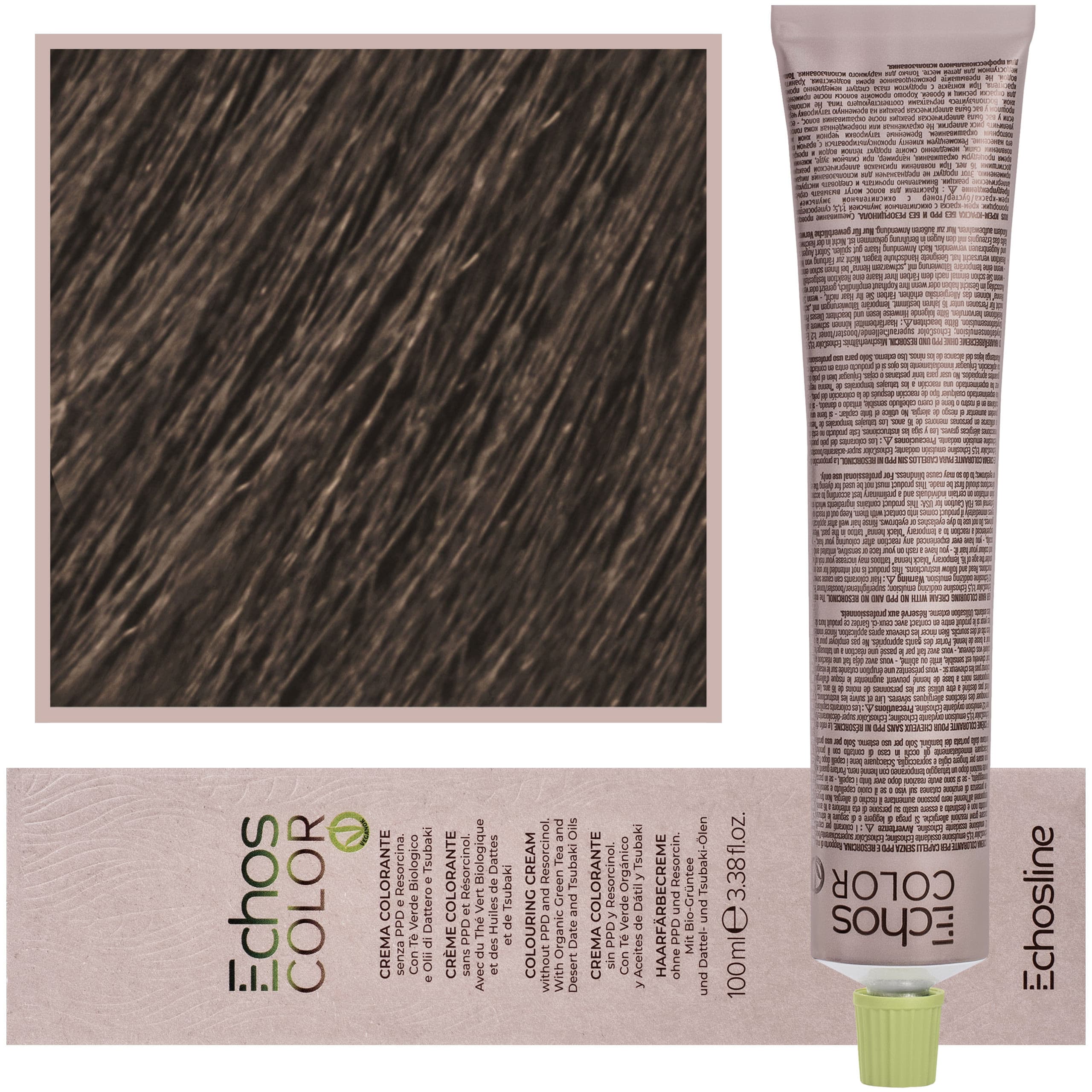 Echos Color Colouring Cream - wegańska farba do włosów, 8,11 | Bardzo Zimny Jasny Blond