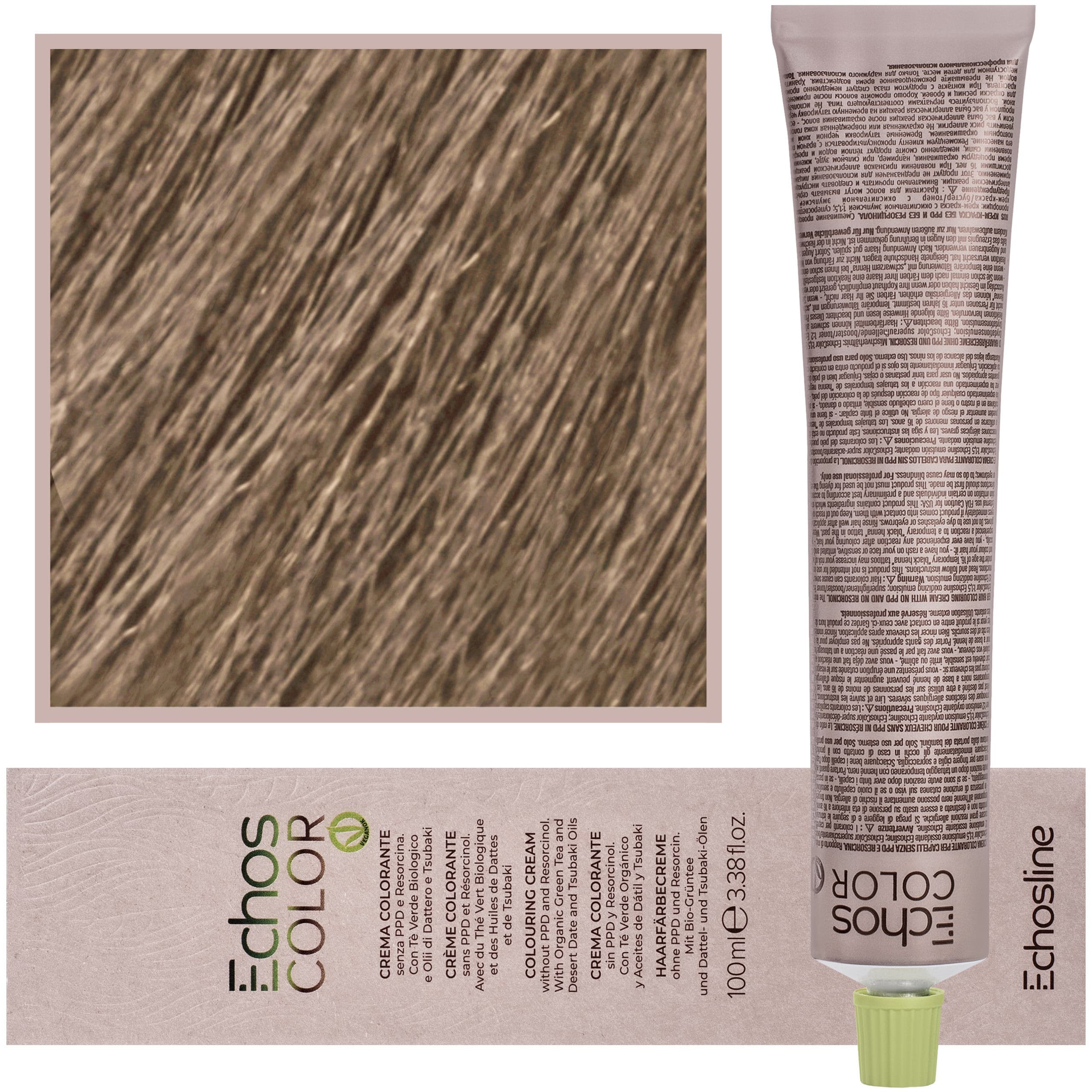 Echos Color Colouring Cream - wegańska farba do włosów, 9,0 | Bardzo Jasny Blond