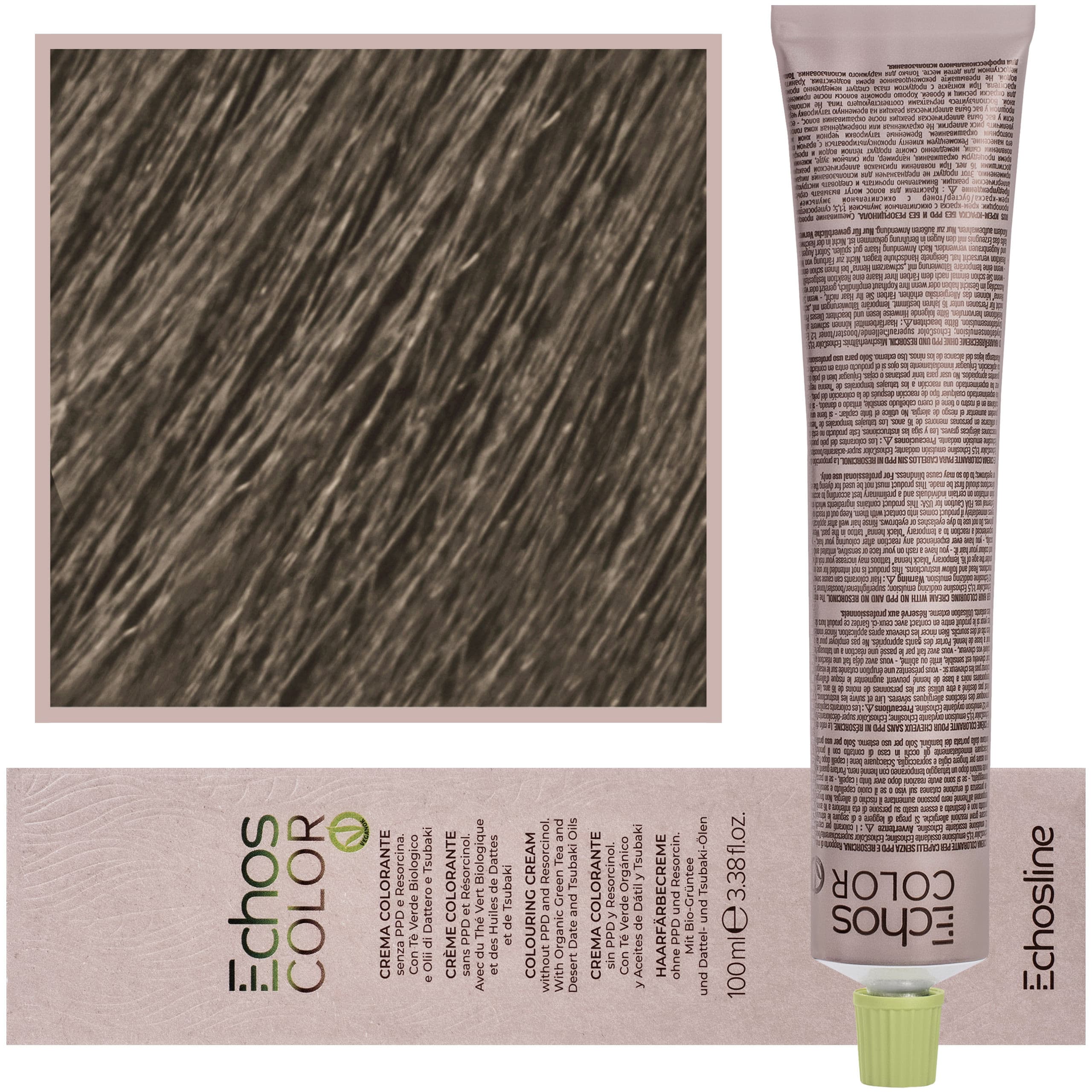 Echos Color Colouring Cream - wegańska farba do włosów, ICE 9,0 | Zimny Naturalny Bardzo Jasny Blond
