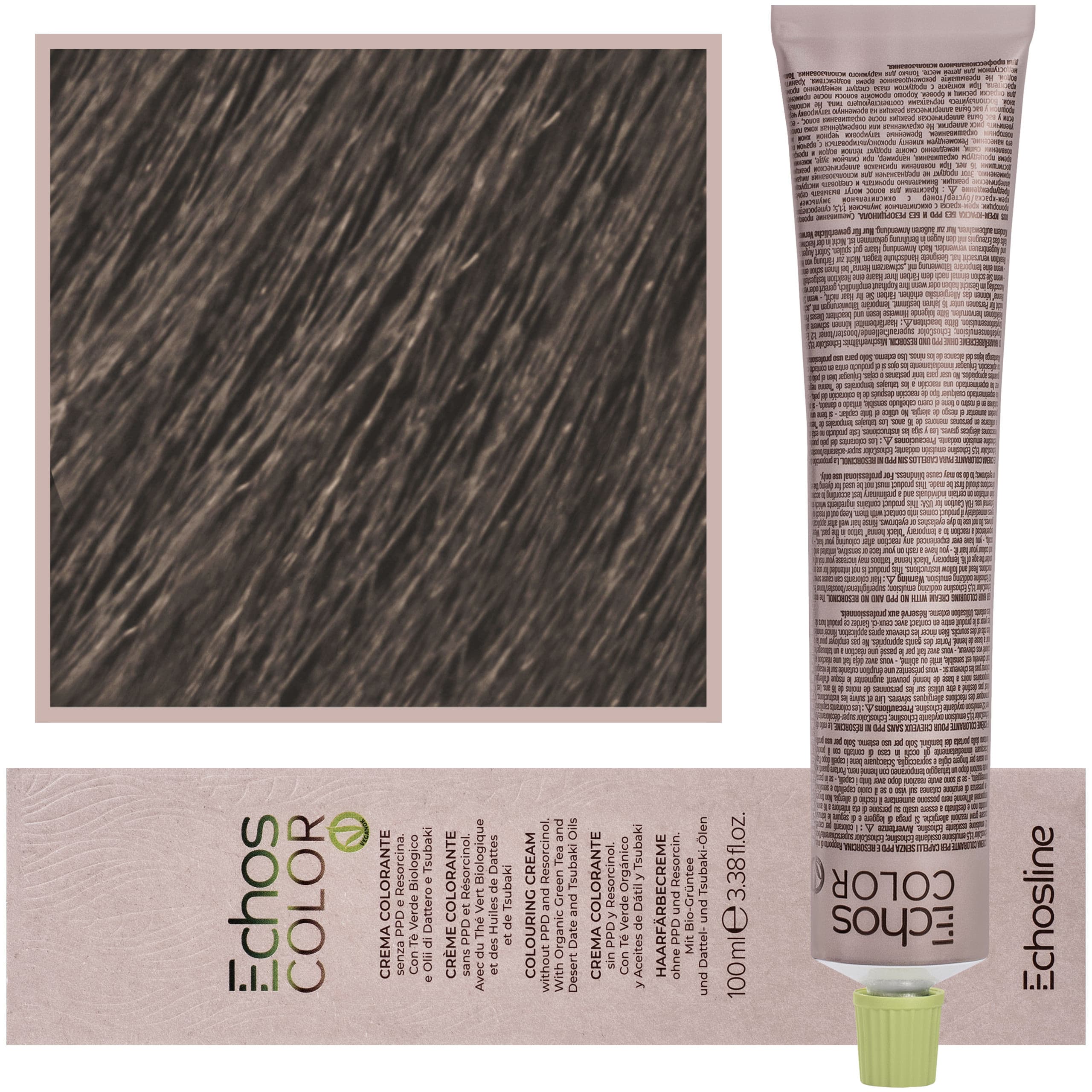 Echos Color Colouring Cream - wegańska farba do włosów, 9,11 | Bardzo Zimny Bardzo Jasny Blond