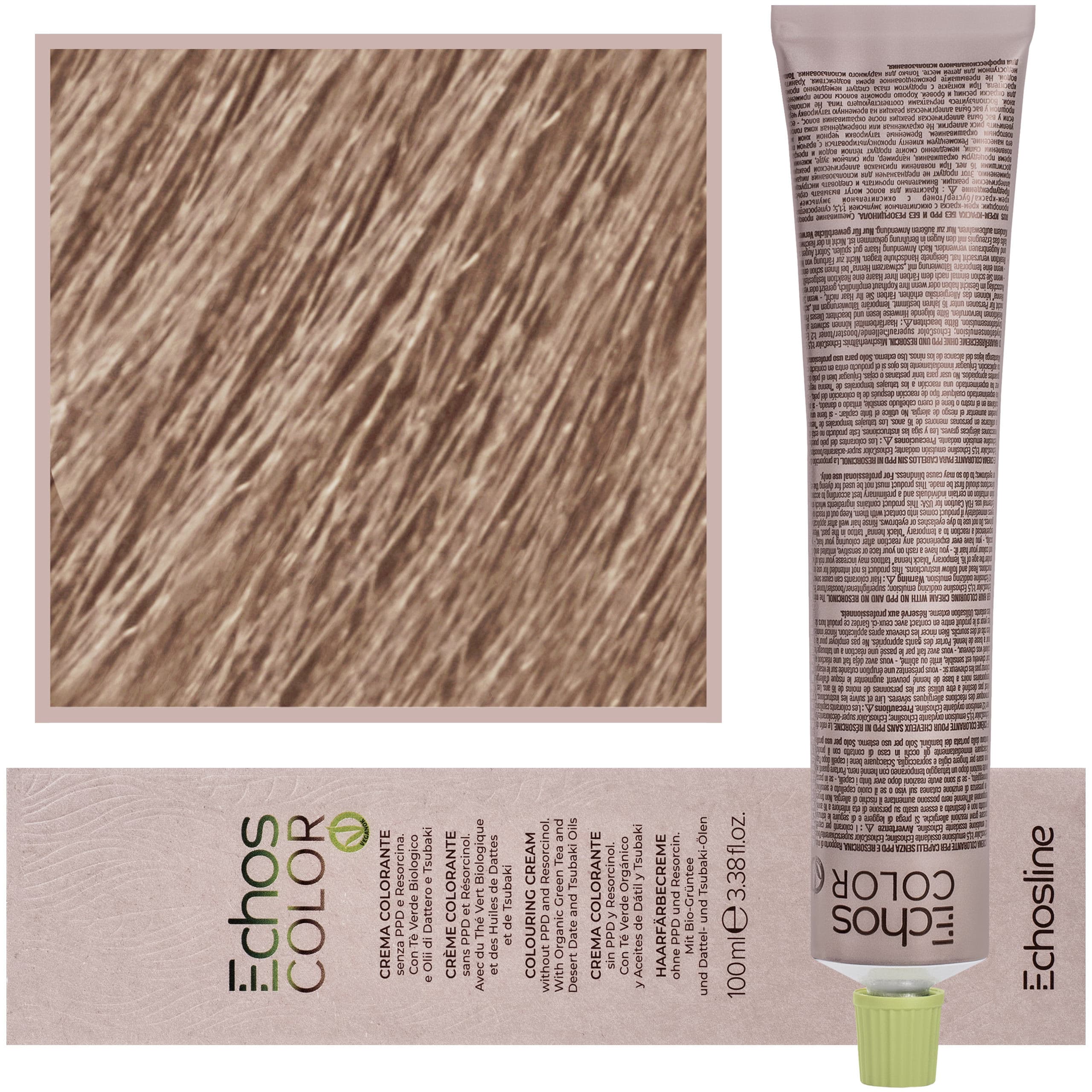 Echos Color Colouring Cream - wegańska farba do włosów, 9,3 | Złoty Bardzo Jasny Blond