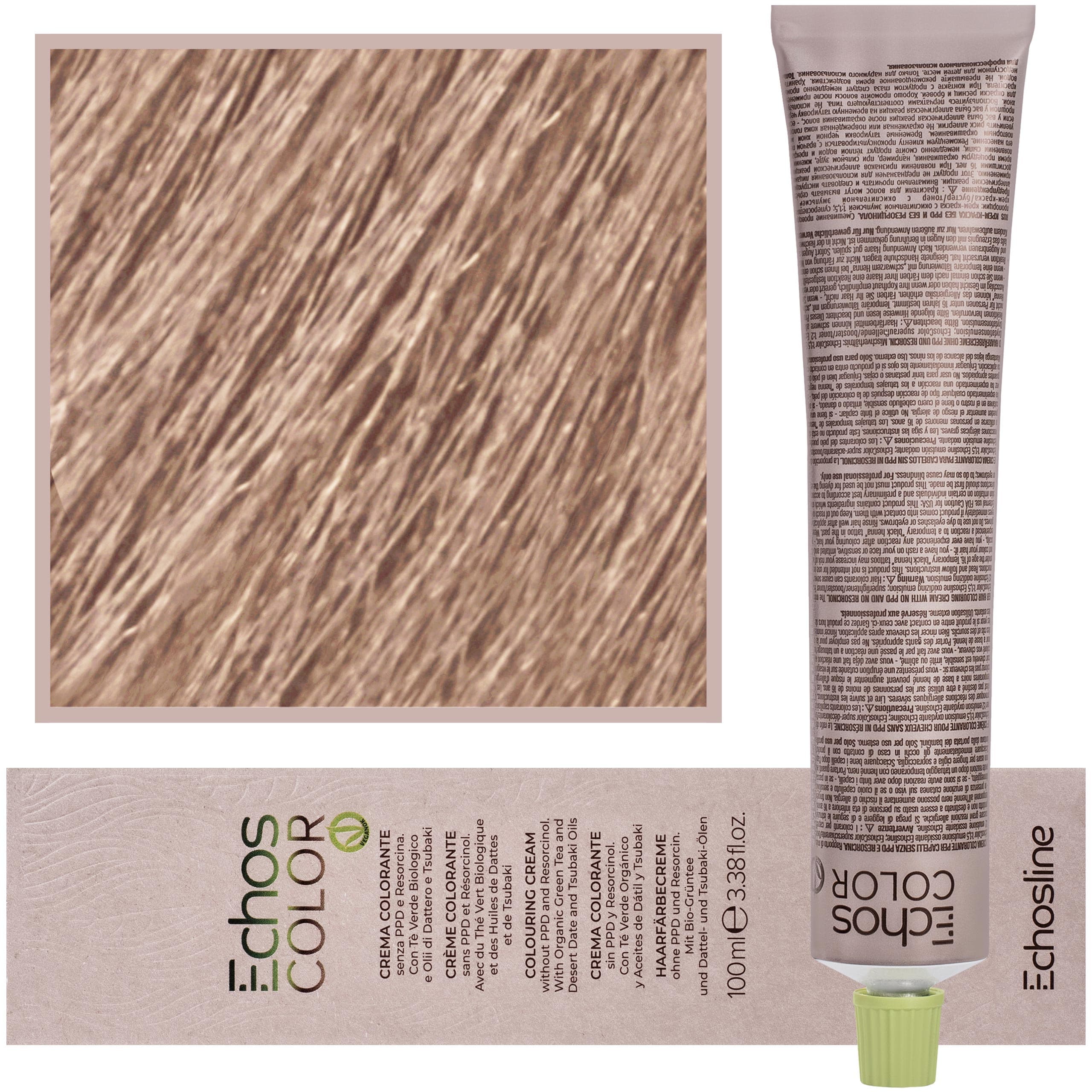 Echos Color Colouring Cream - wegańska farba do włosów, NUDE 10,32 | Platynowy Blond Taupe