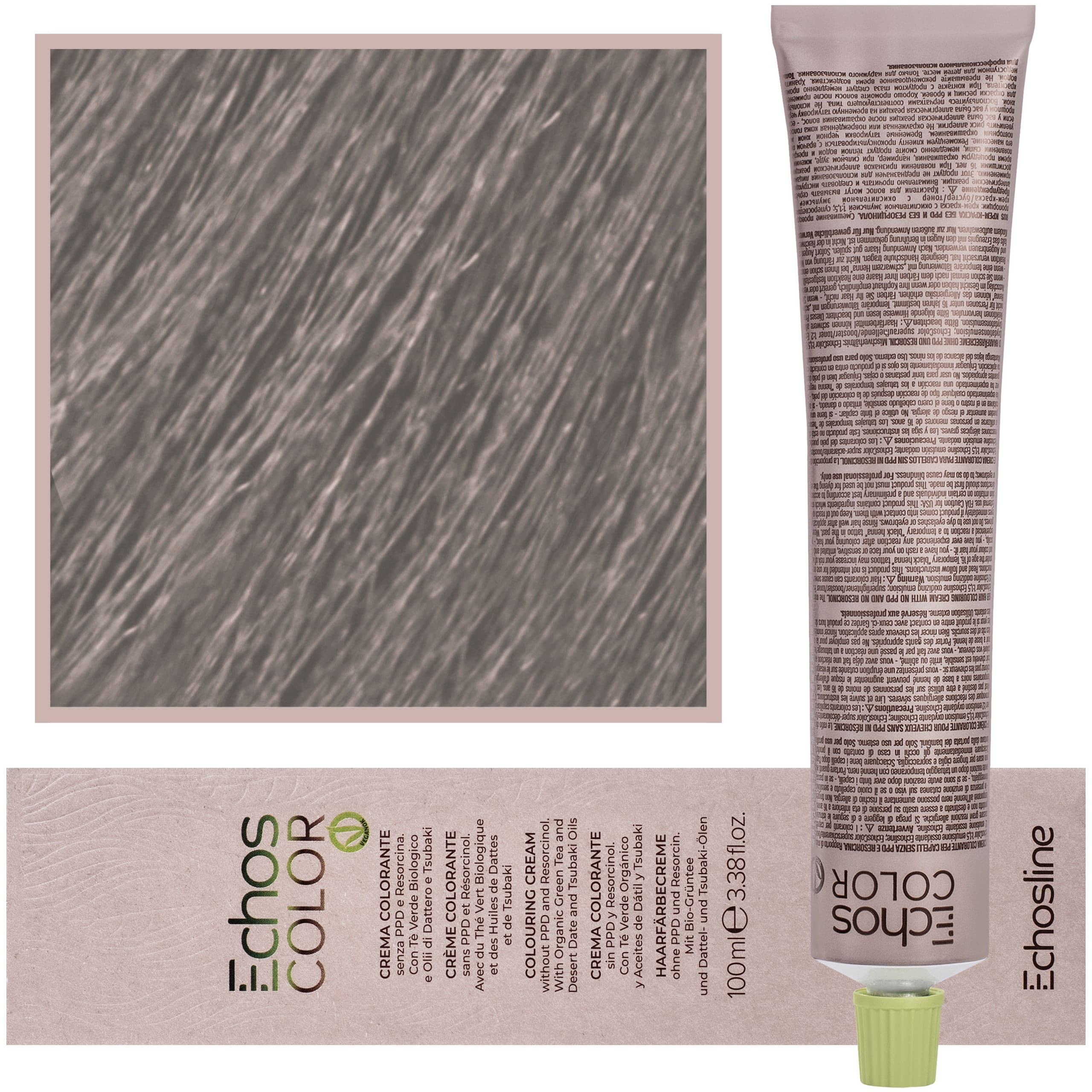 Echos Color Colouring Cream - wegańska farba do włosów, 12,11 | Ekstra Platynowy Zimny Blond