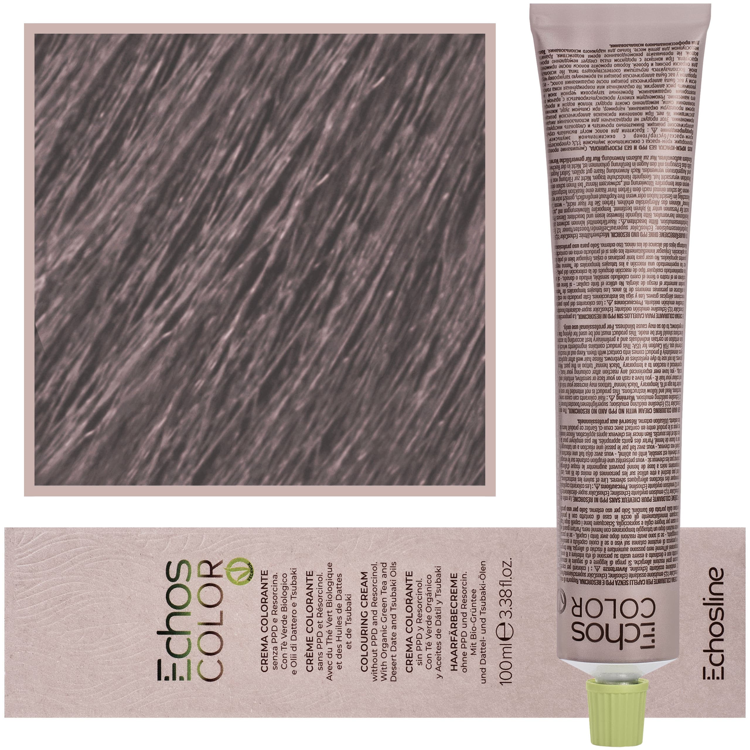 Echos Color Colouring Cream - wegańska farba do włosów, 12,22 | Ekstra Platynowy Fioletowy Blond