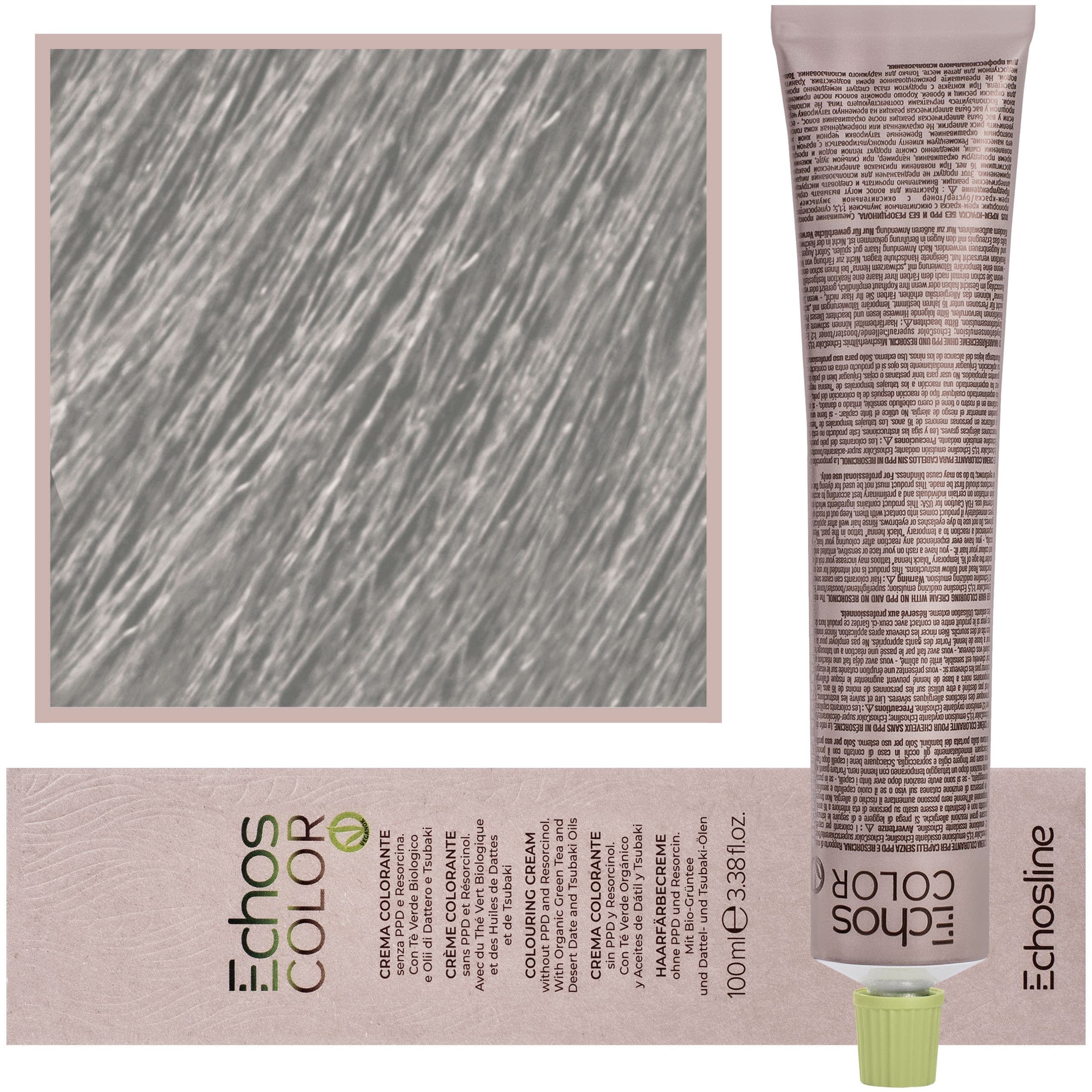 Echos Color Colouring Cream - wegańska farba do włosów, 12,88 | Ekstra Platynowy Popielaty Blond