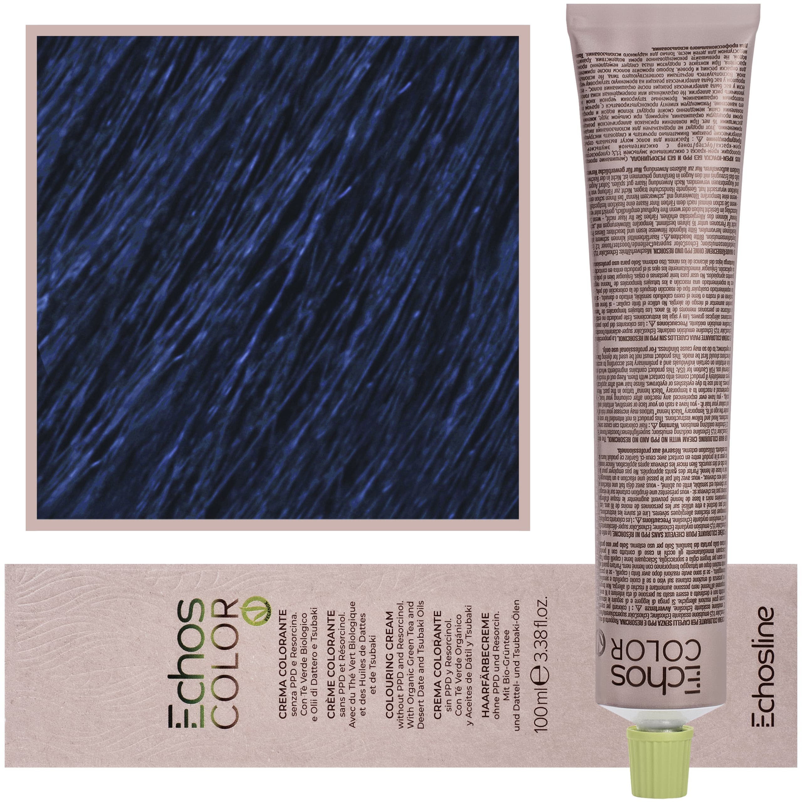 Echos Color Colouring Cream - wegańska farba do włosów, INDACO | Indygo