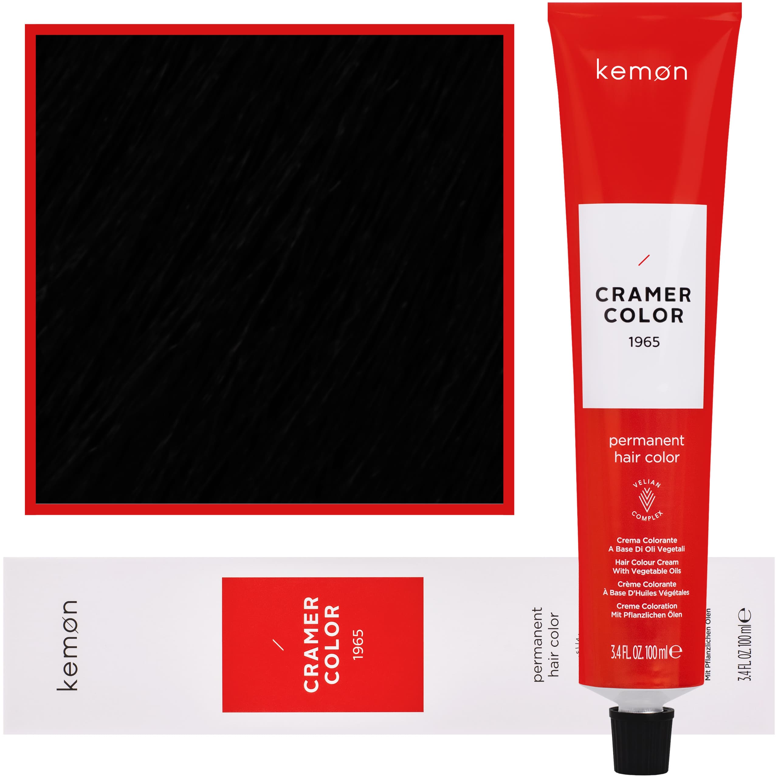 Cramer Color - kremowa farba do włosów z olejem kokosowym, Cl,13 | Korektor Anti-Red