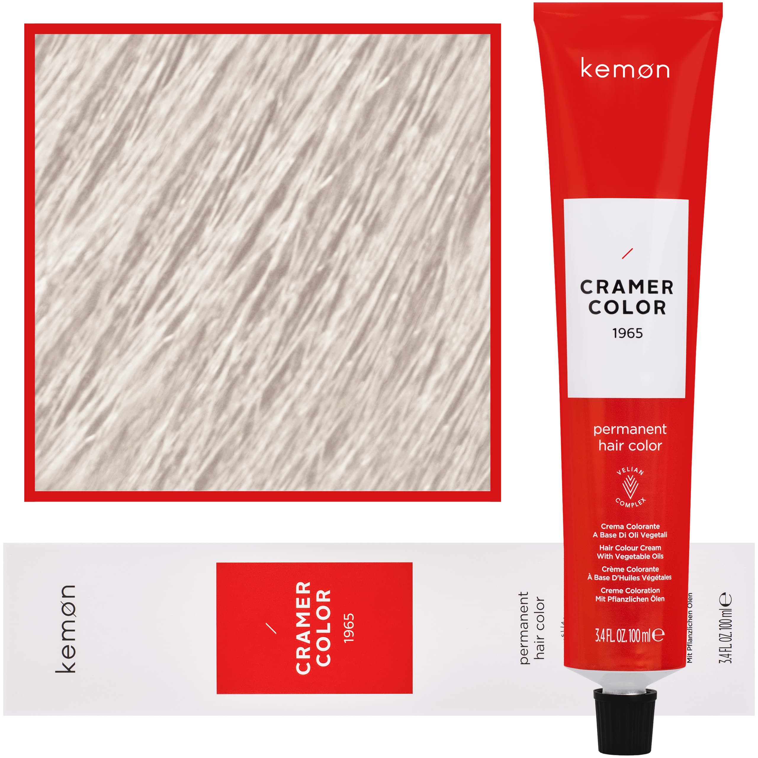 Cramer Color - kremowa farba do włosów z olejem kokosowym, 1008 | Perłowy Ultra-Rozjaśniacz