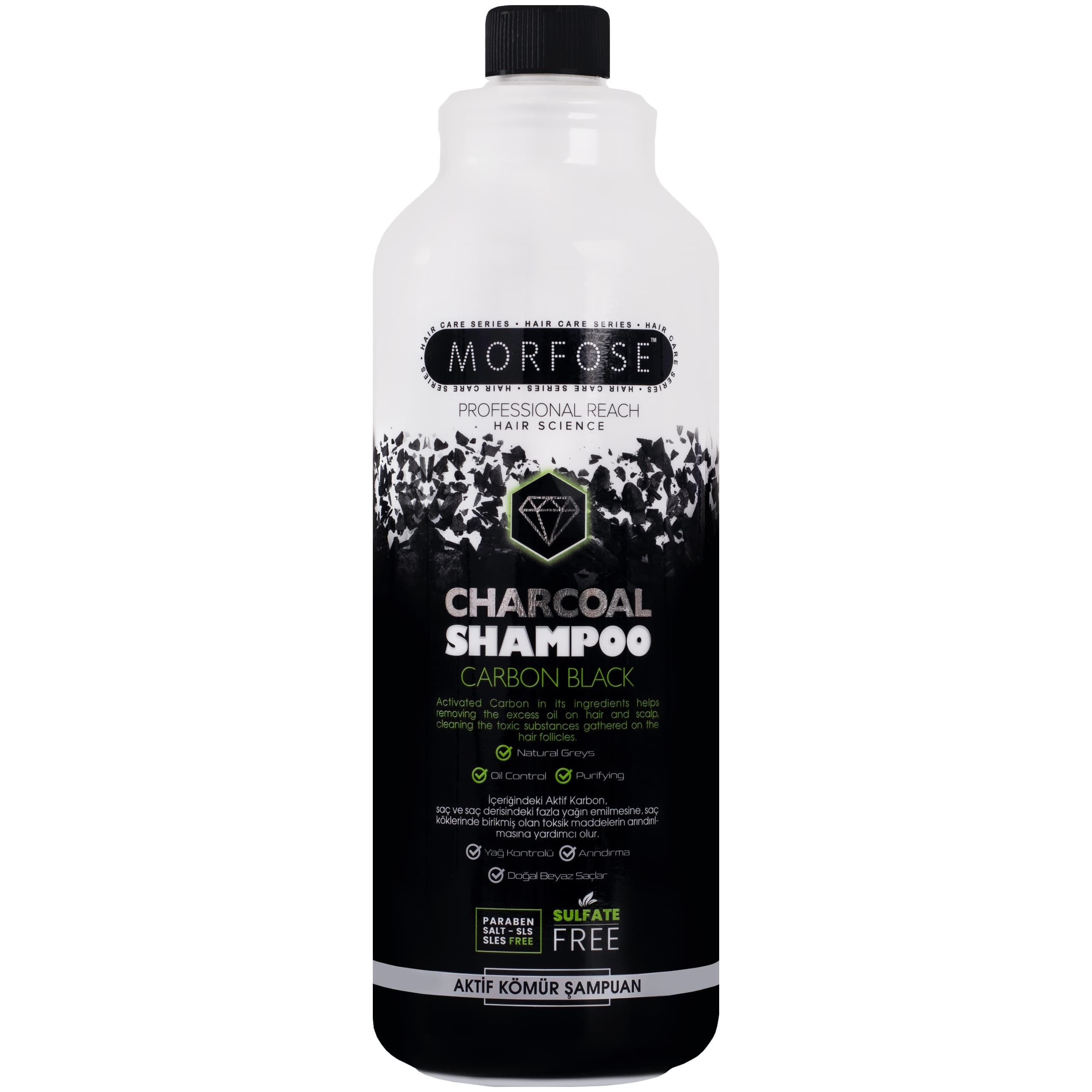 Charcoal Shampoo Carbon Black - szampon bez SLS z węglem aktywnym