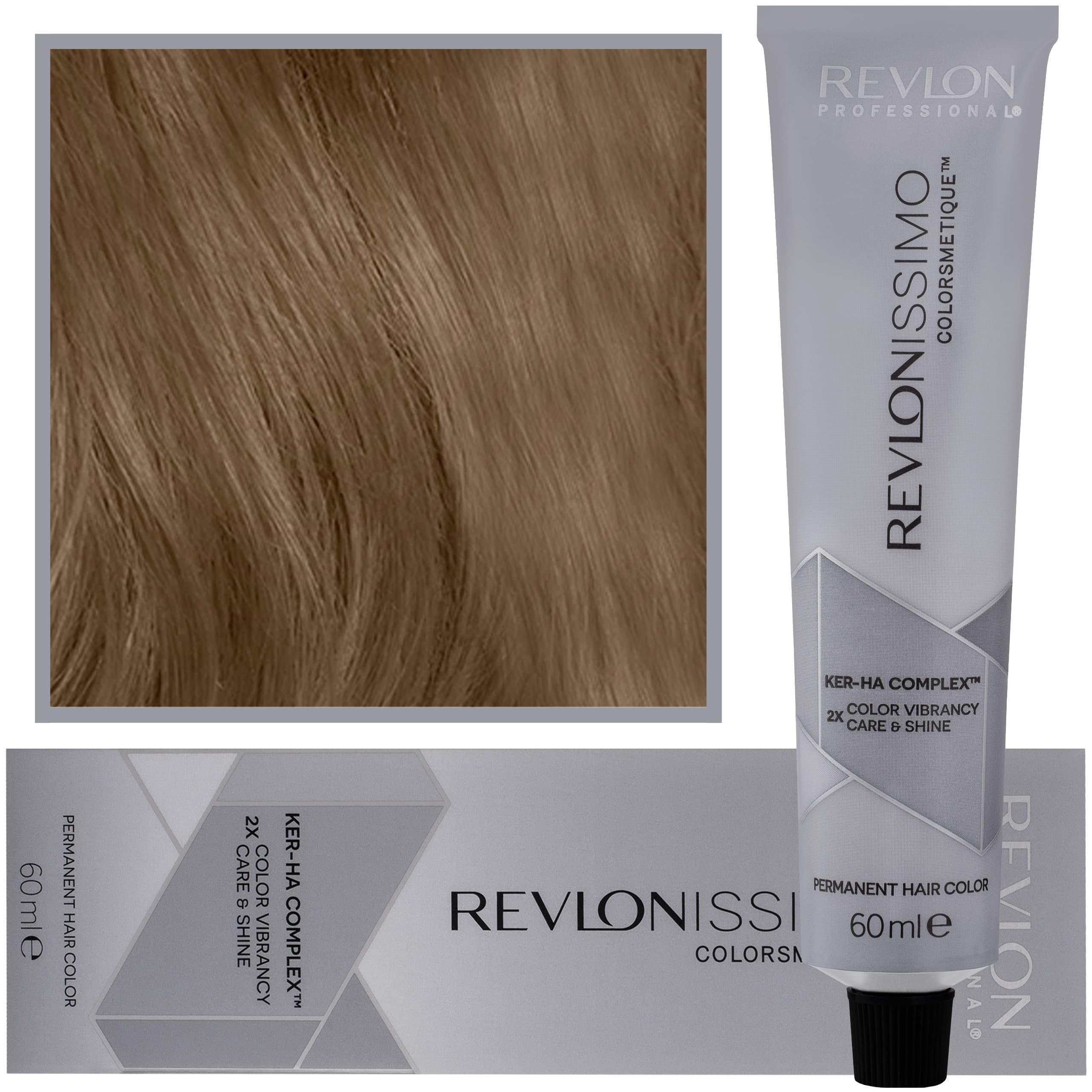 Revlonissimo Colorsmetique High Coverage - profesjonalna farba do siwych włosów, HC 5 | Jasny Brąz