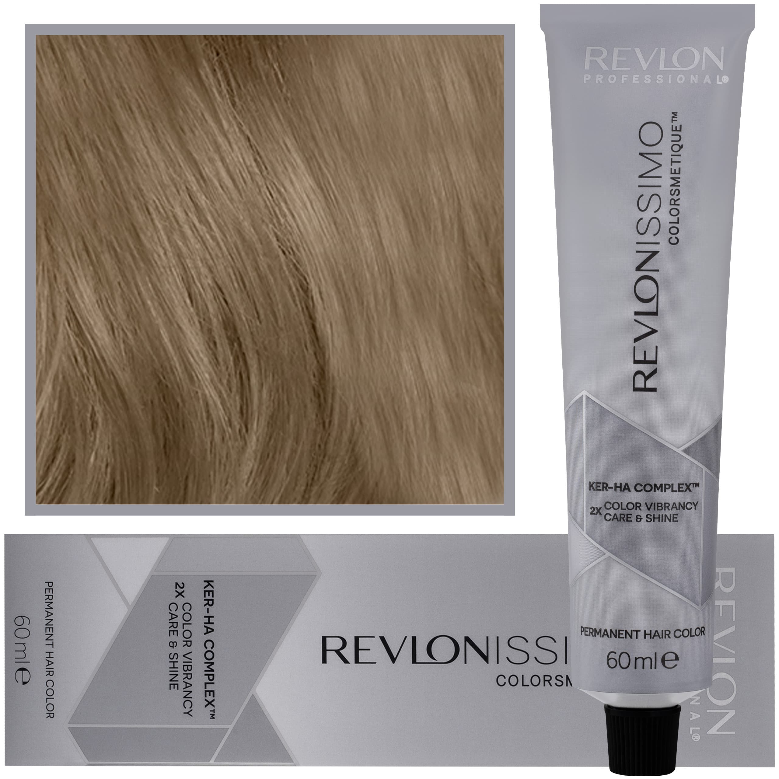Revlonissimo Colorsmetique High Coverage - profesjonalna farba do siwych włosów, HC 6 | Ciemny Blond