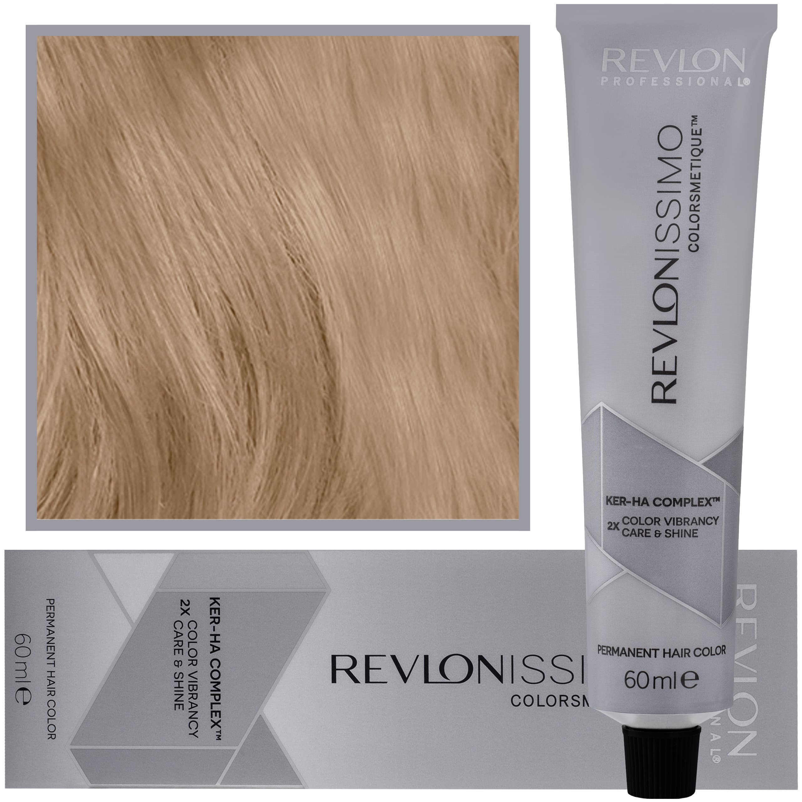 Revlonissimo Colorsmetique High Coverage - profesjonalna farba do siwych włosów, HC 8 | Jasny Blond