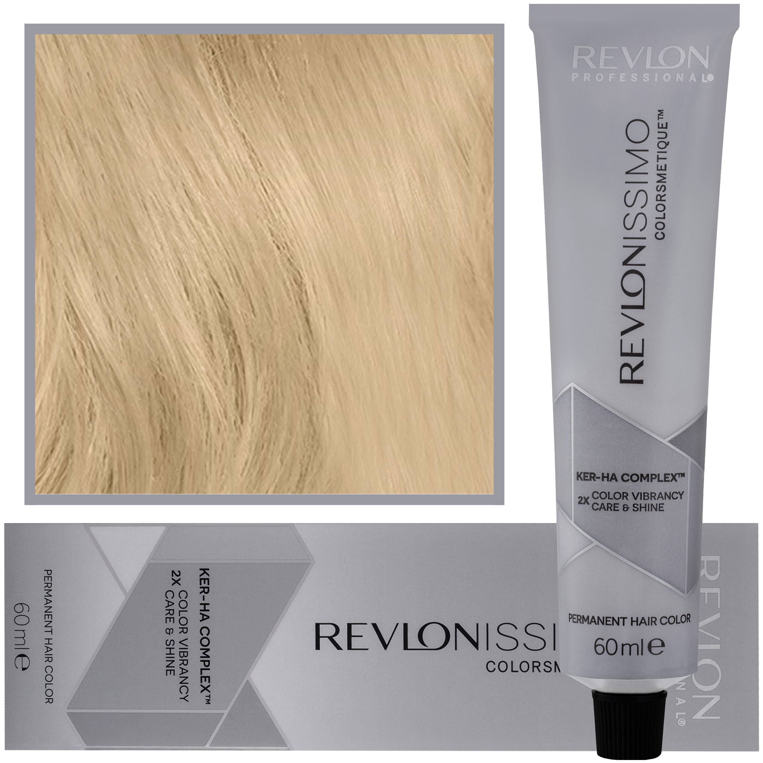 Revlonissimo Colorsmetique High Coverage - profesjonalna farba do siwych włosów, HC 10 | Najjaśniejszy Blond