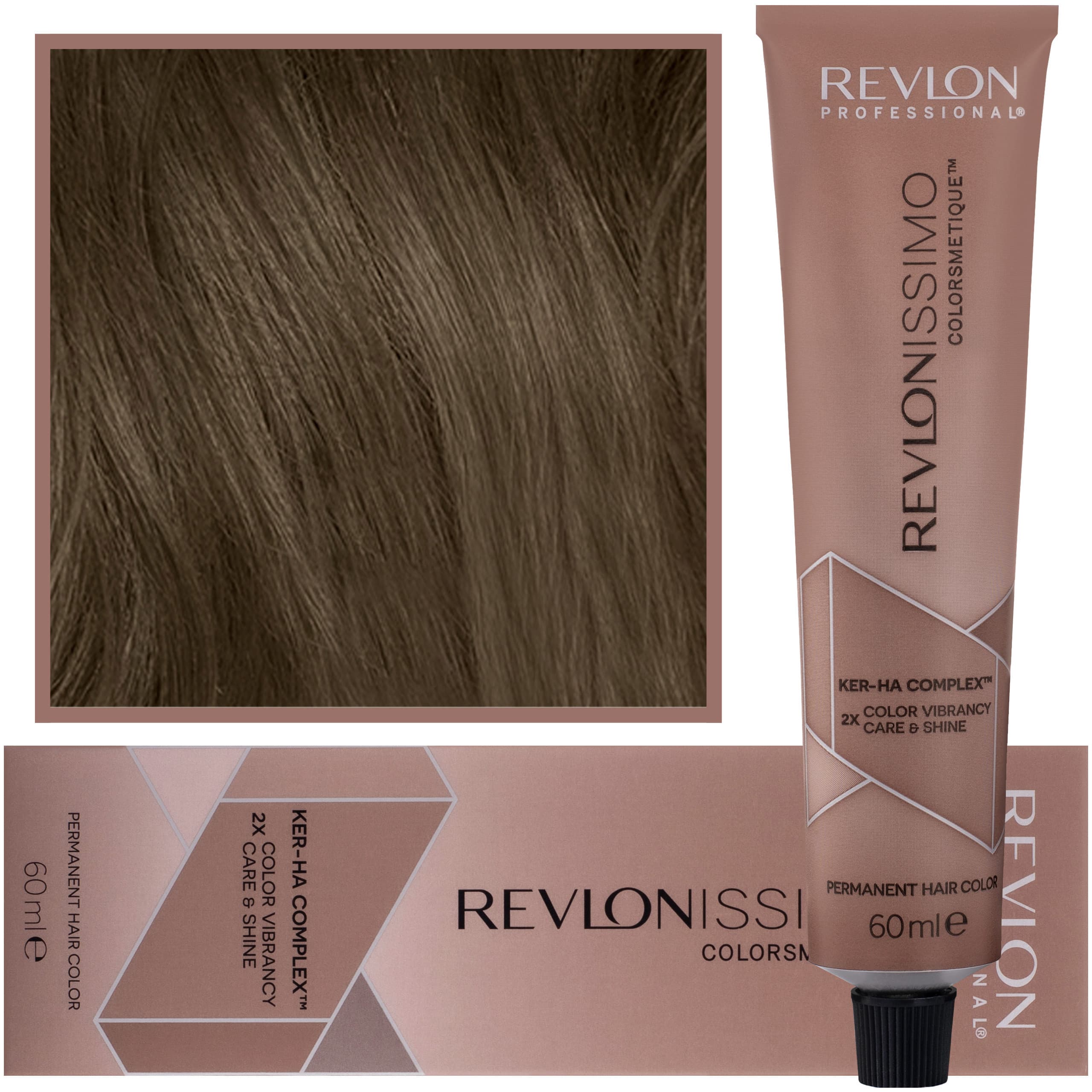 Revlonissimo Colorsmetique - kremowa farba do włosów, 4,41 | Średni Kasztanowy Popielaty Brąz