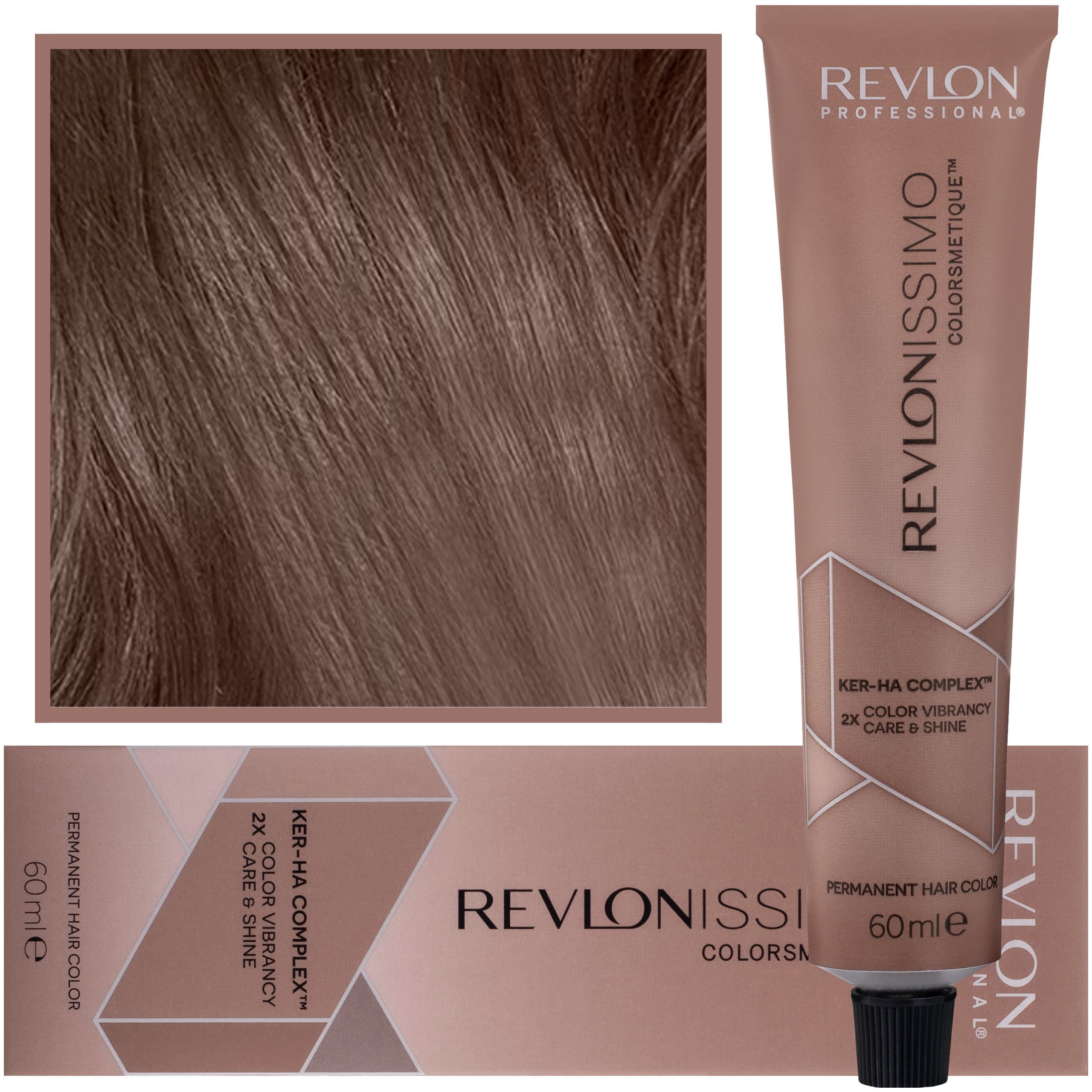 Revlonissimo Colorsmetique - kremowa farba do włosów, 5,24 | Jasny Opalizujący Kasztanowy Brąz
