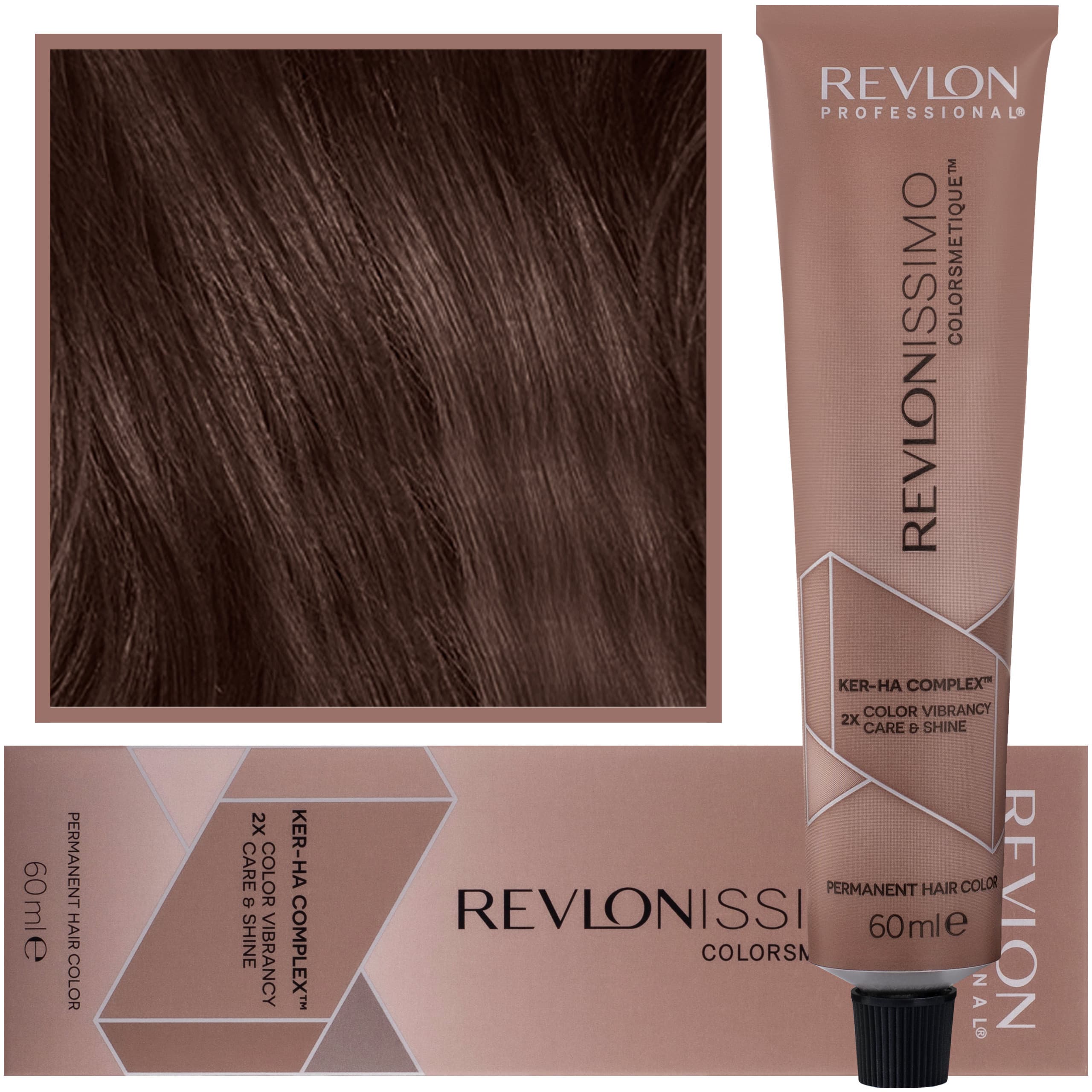 Revlonissimo Colorsmetique - kremowa farba do włosów, 5,41 | Jasny Kasztanowy Popielaty Brąz
