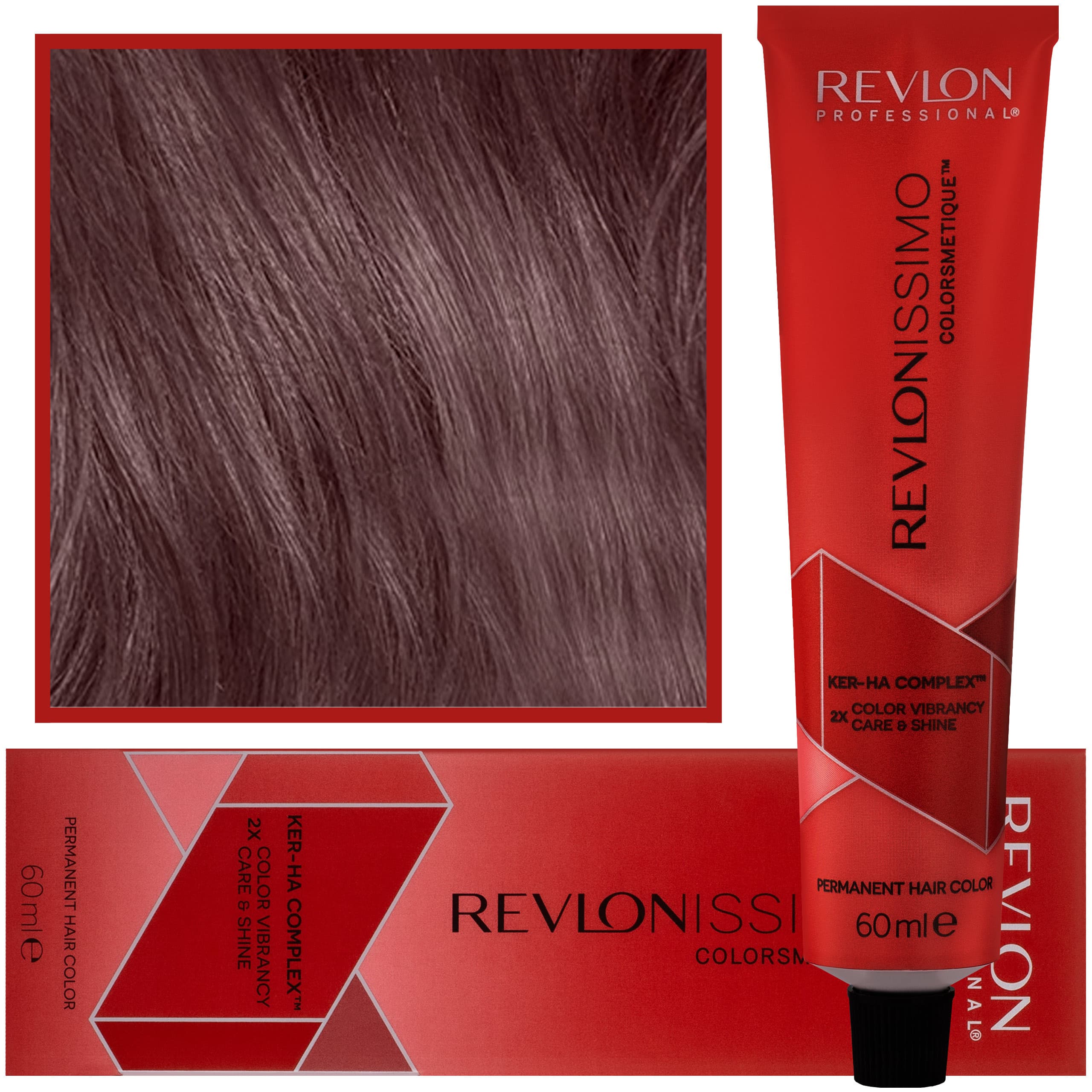 Revlonissimo Colorsmetique - kremowa farba do włosów, 5,5 | Jasny Mahoniowy Brąz