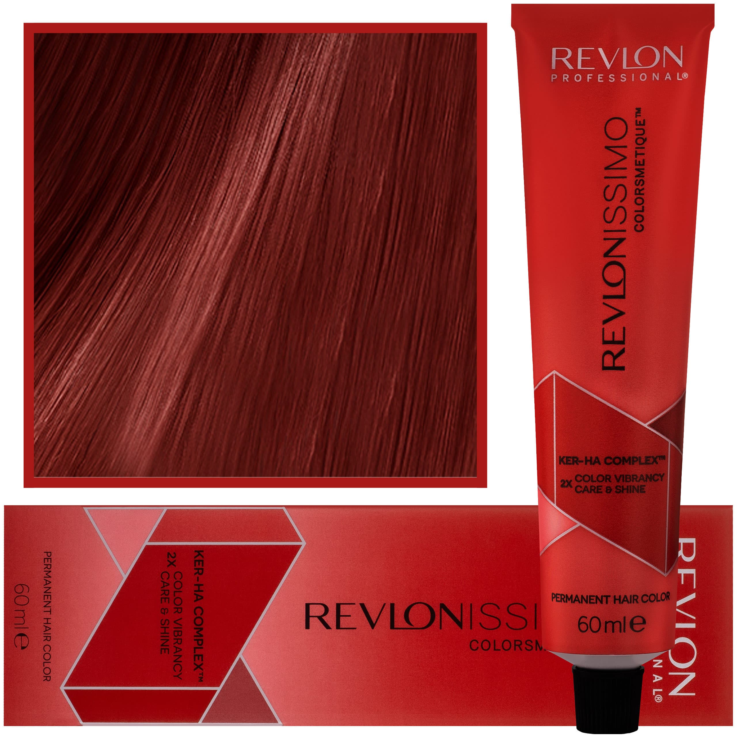 Revlonissimo Colorsmetique - kremowa farba do włosów, 55,64 | Intensywny Miedziany Ciemny Brąz