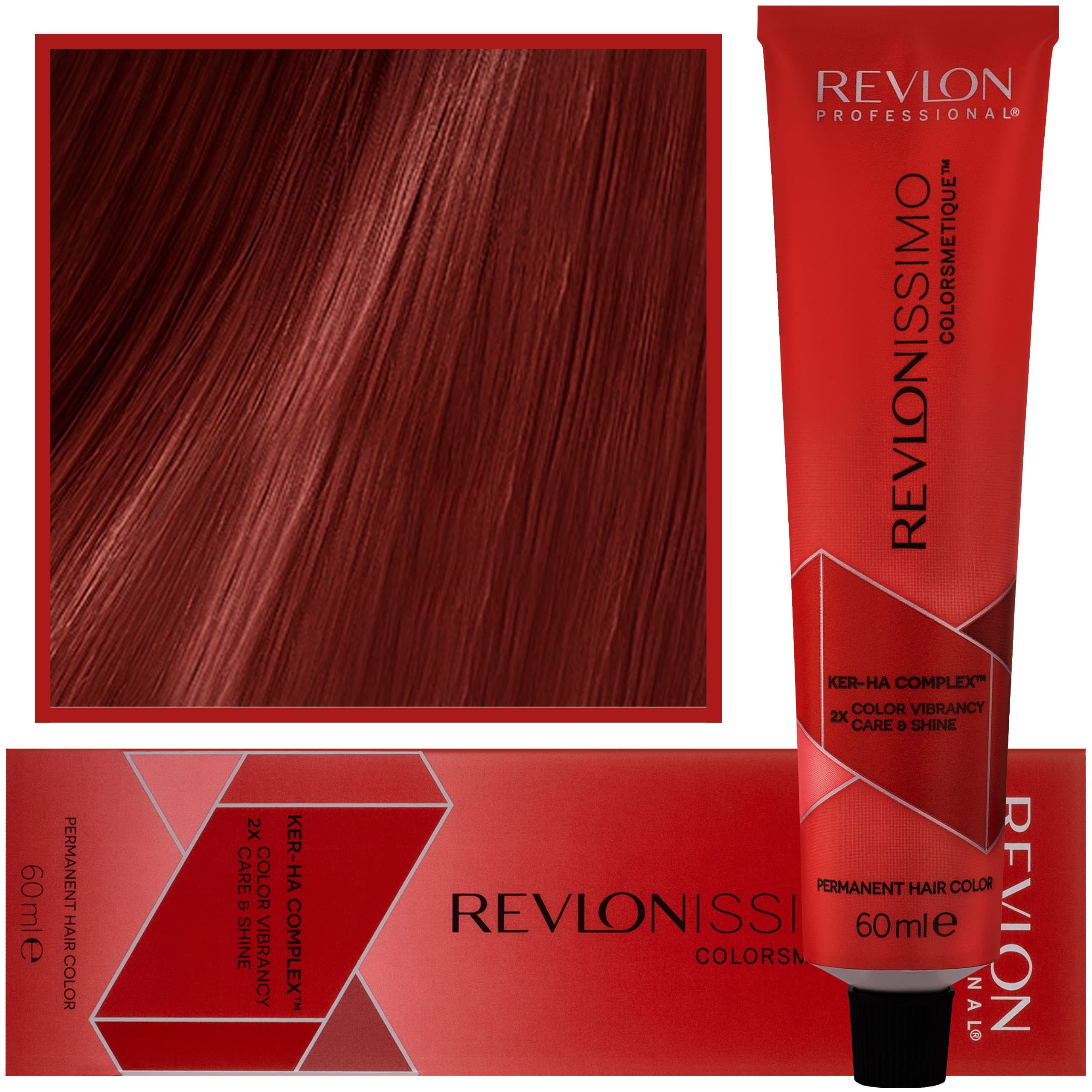 Revlonissimo Colorsmetique - kremowa farba do włosów, 66,64 | Intensywna Miedziana Czerwień