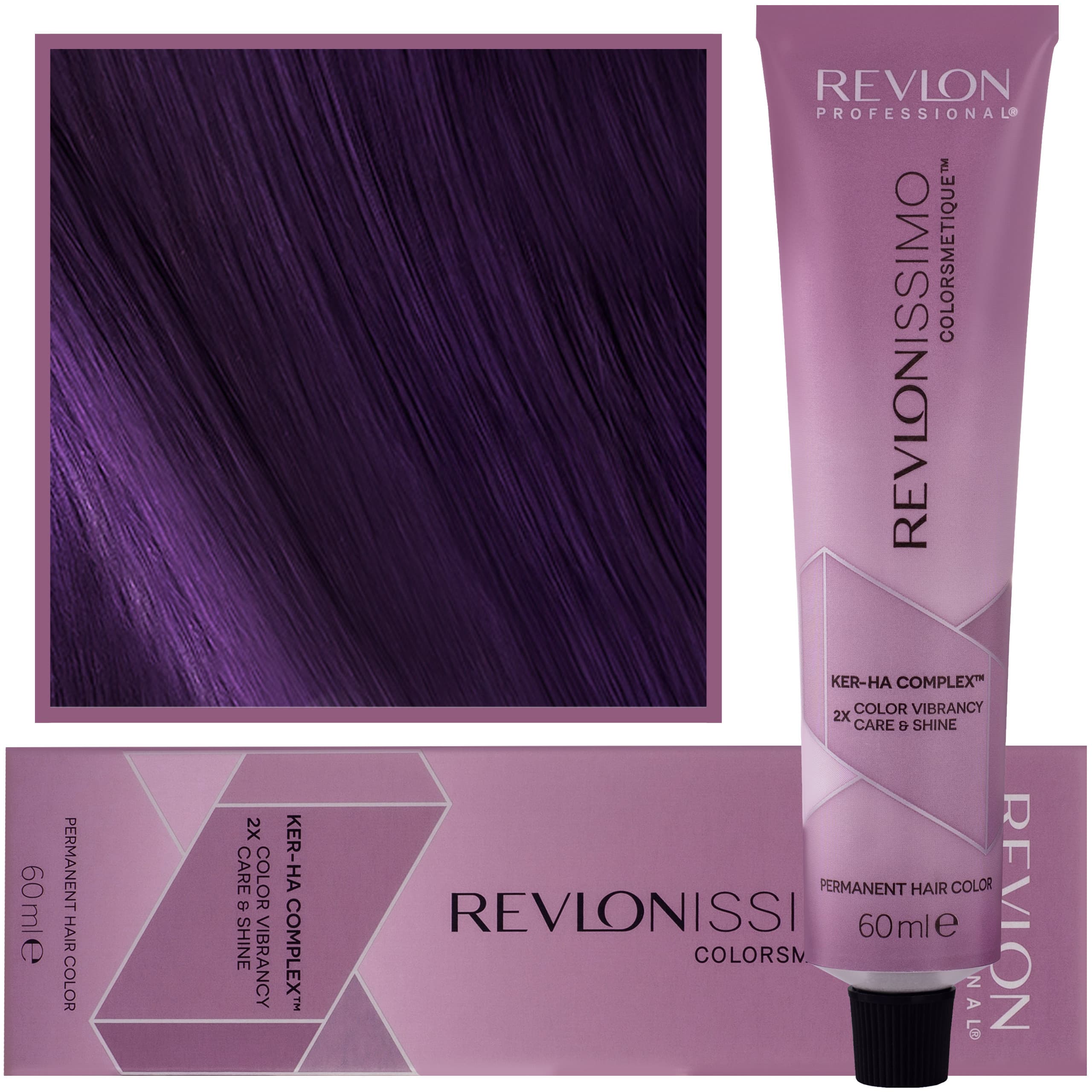 Revlonissimo Colorsmetique - kremowa farba do włosów, 33,22 | Intensywny Ciemny Burgund