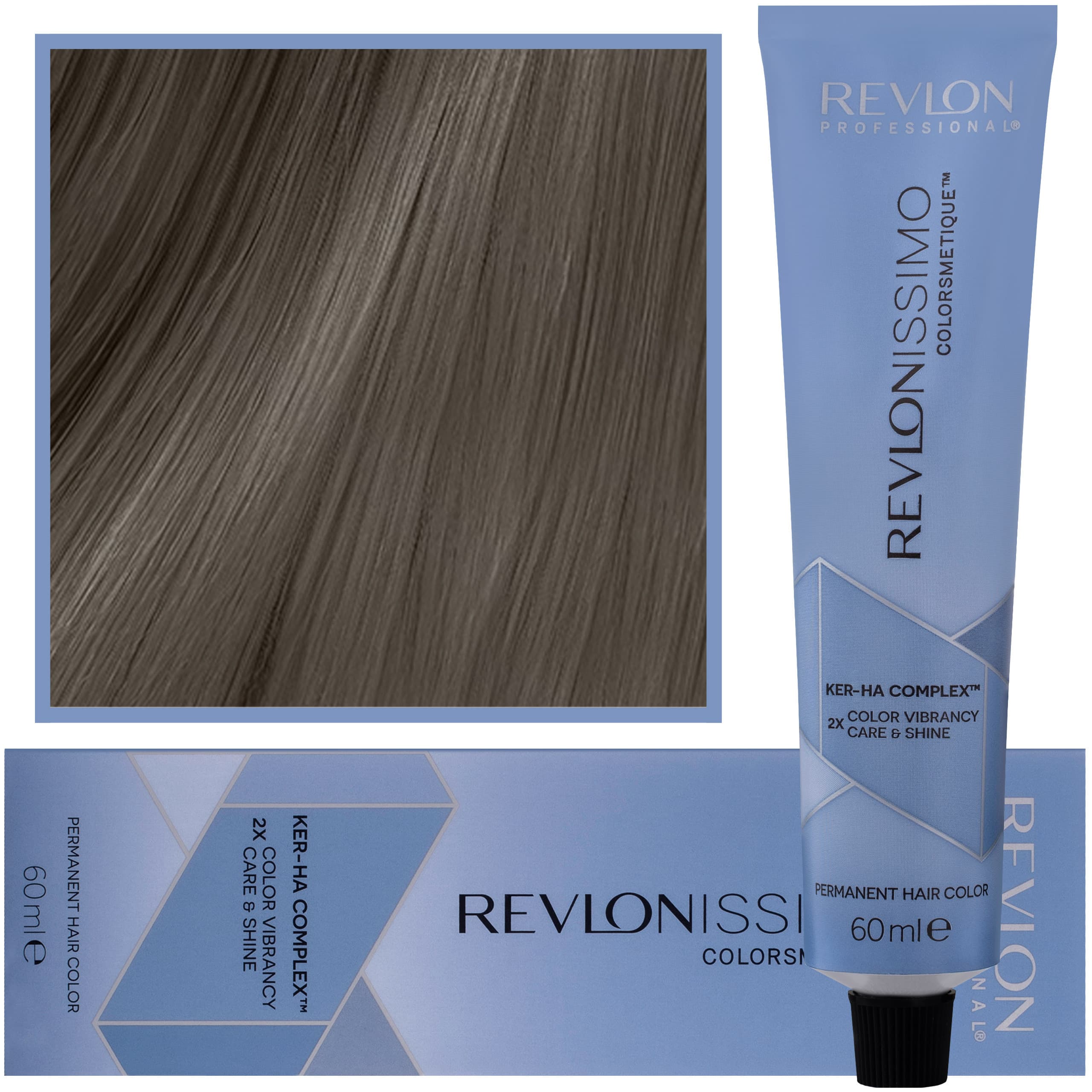Revlonissimo Colorsmetique - kremowa farba do włosów, 5,1 | Jasny Popielaty Brąz