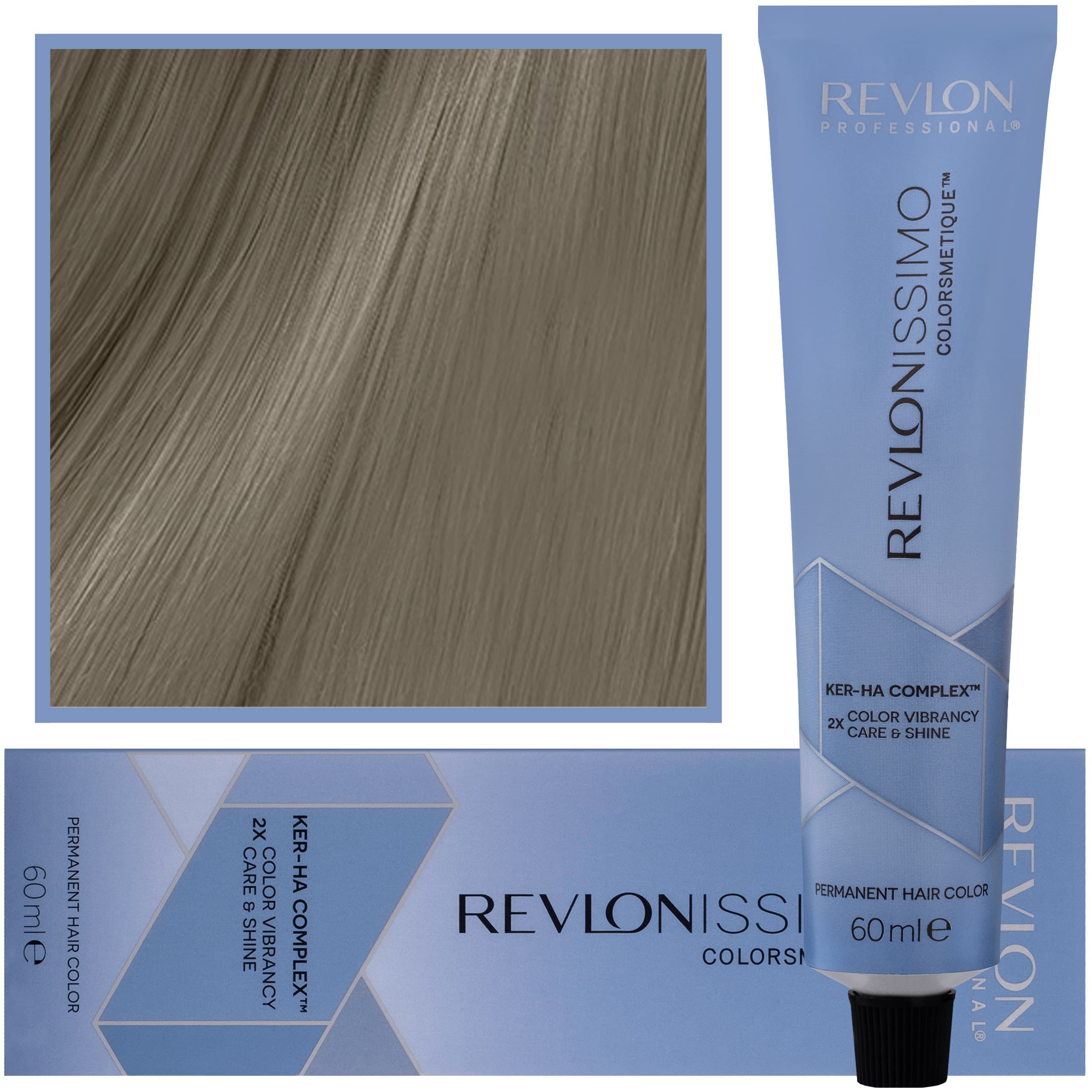 Revlonissimo Colorsmetique - kremowa farba do włosów, 6,1 | Ciemny Popielaty Blond