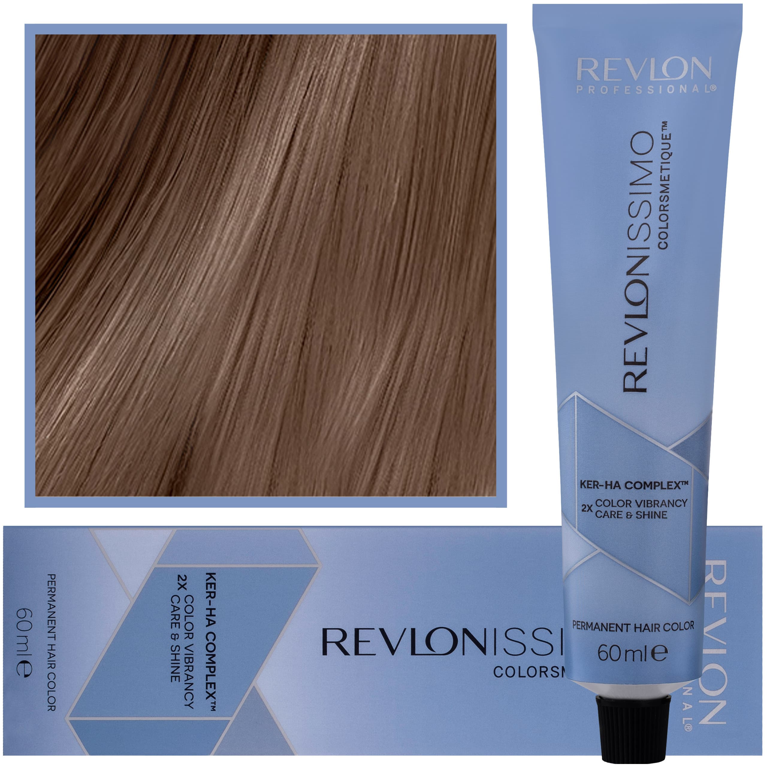 Revlonissimo Colorsmetique - kremowa farba do włosów, 6,13 | Ciemny Popielaty Złoty Blond